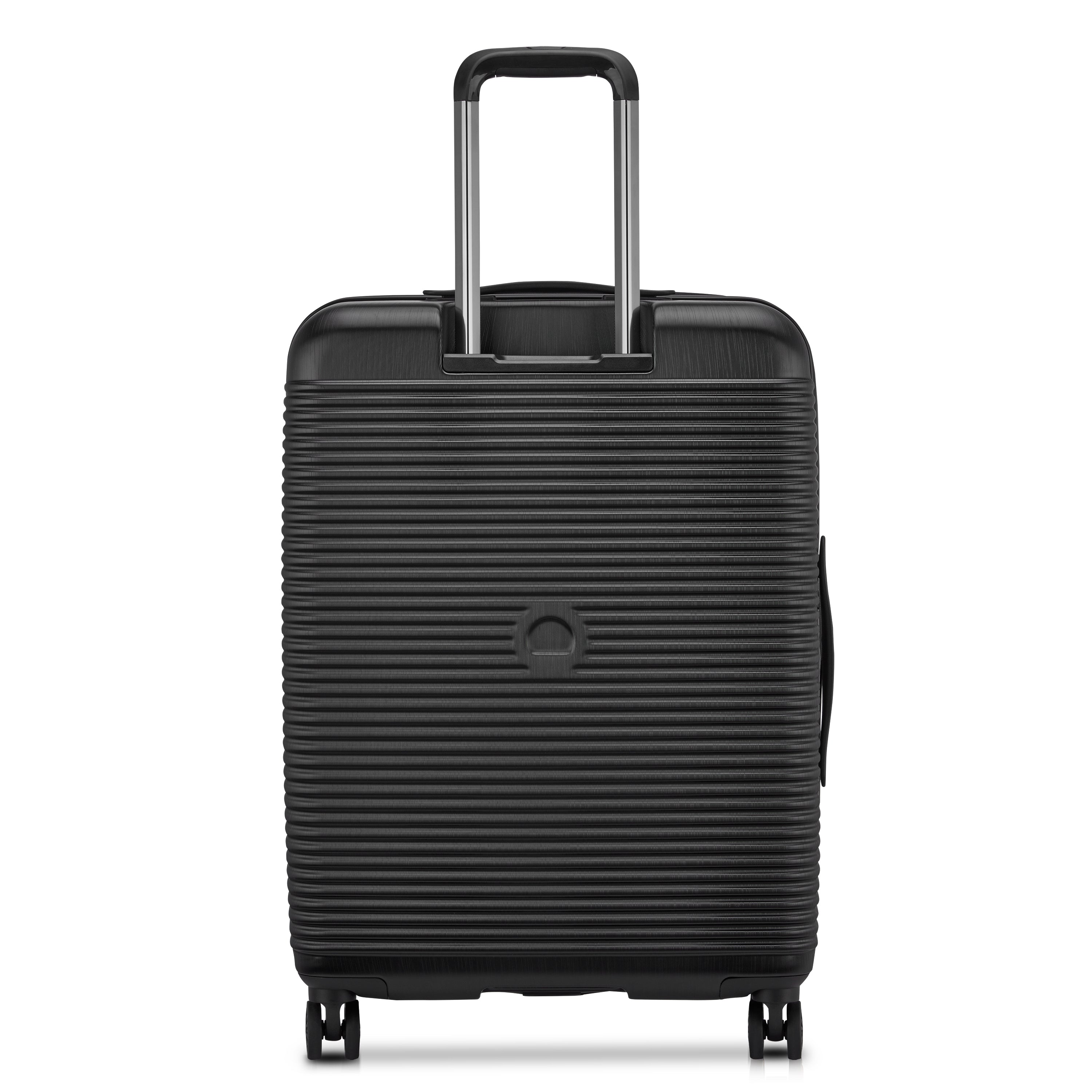 Delsey Paris Freestyle 66cm Expandable Front-Opening Check-in Suitcase in Black