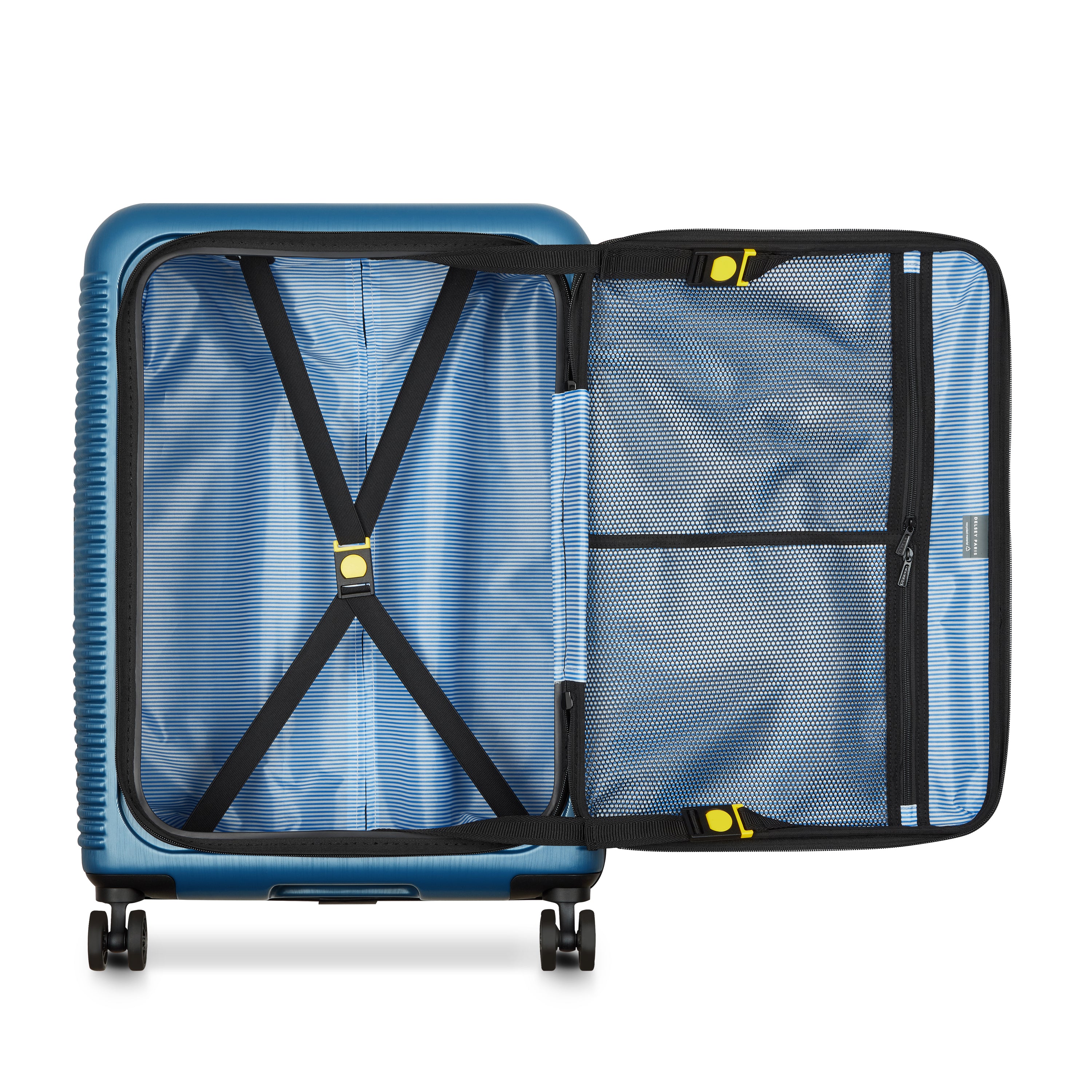 Delsey Paris Freestyle 66cm Expandable Front-Opening Check-in Suitcase in Blue