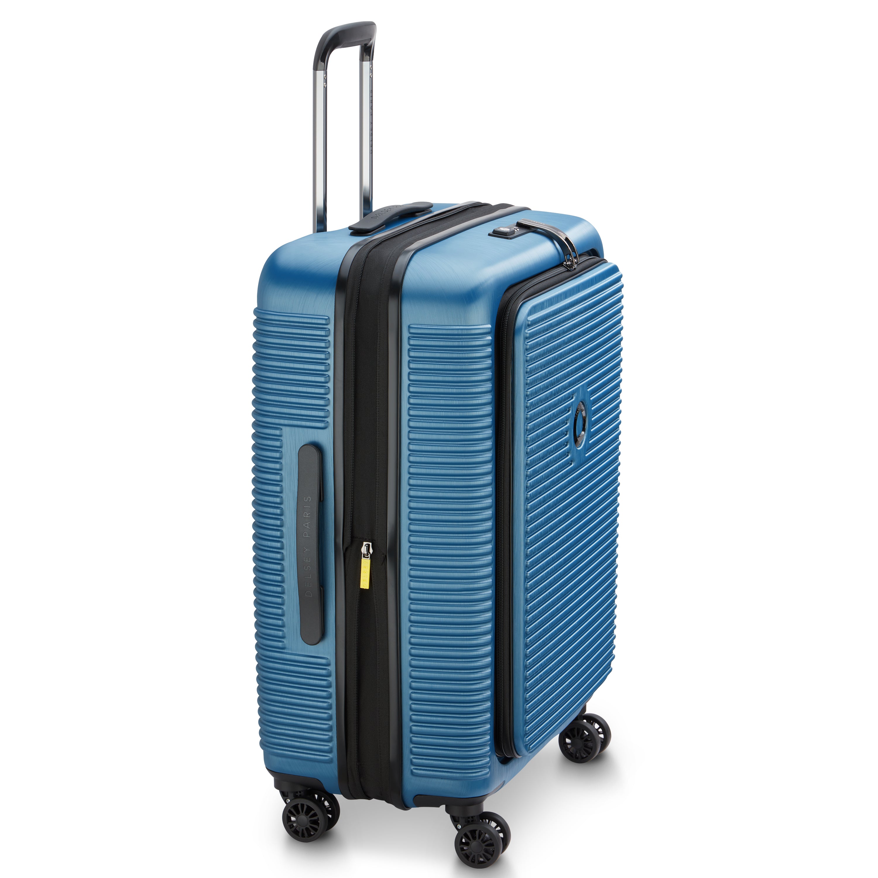 Delsey Paris Freestyle 66cm Expandable Front-Opening Check-in Suitcase in Blue