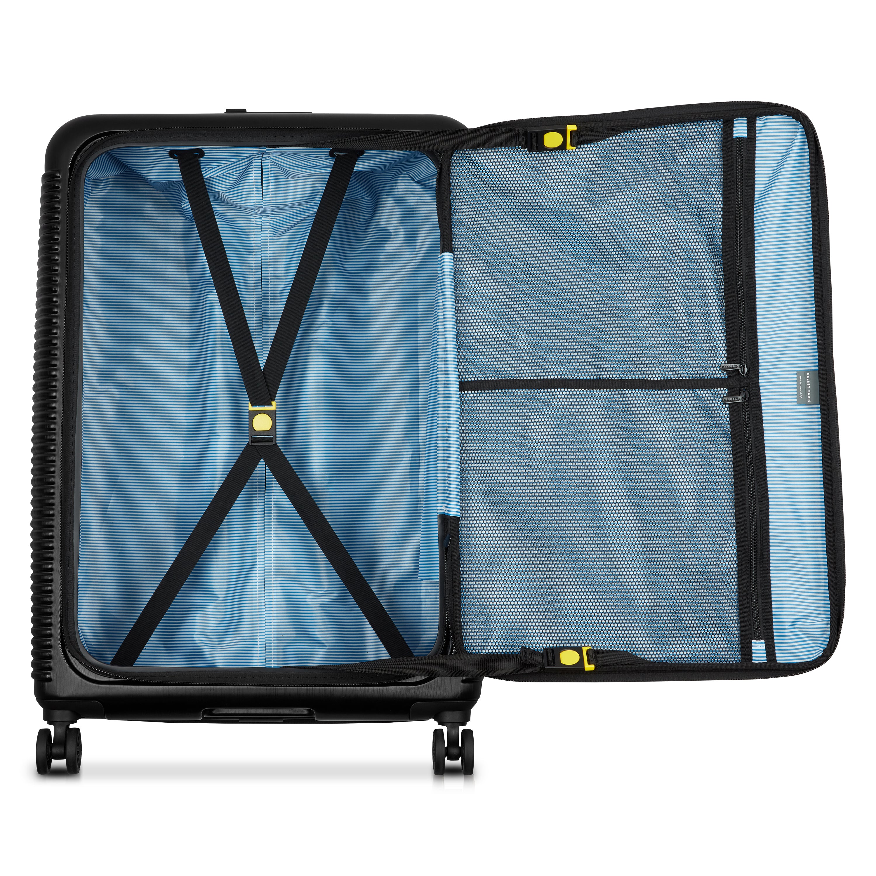 Delsey Paris Freestyle 76cm Expandable Front-Opening Check-in Suitcase in Black