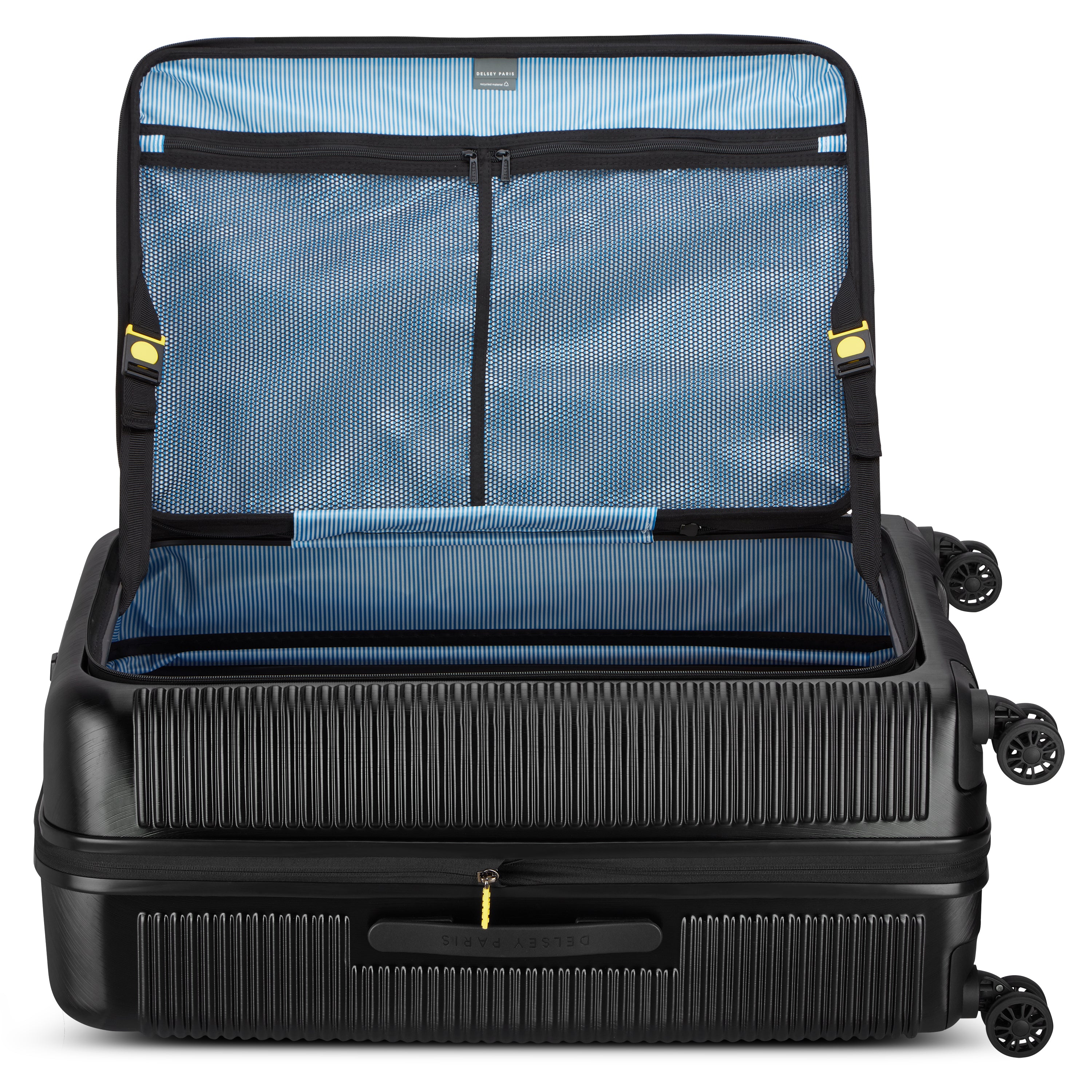 Delsey Paris Freestyle 76cm Expandable Front-Opening Check-in Suitcase in Black