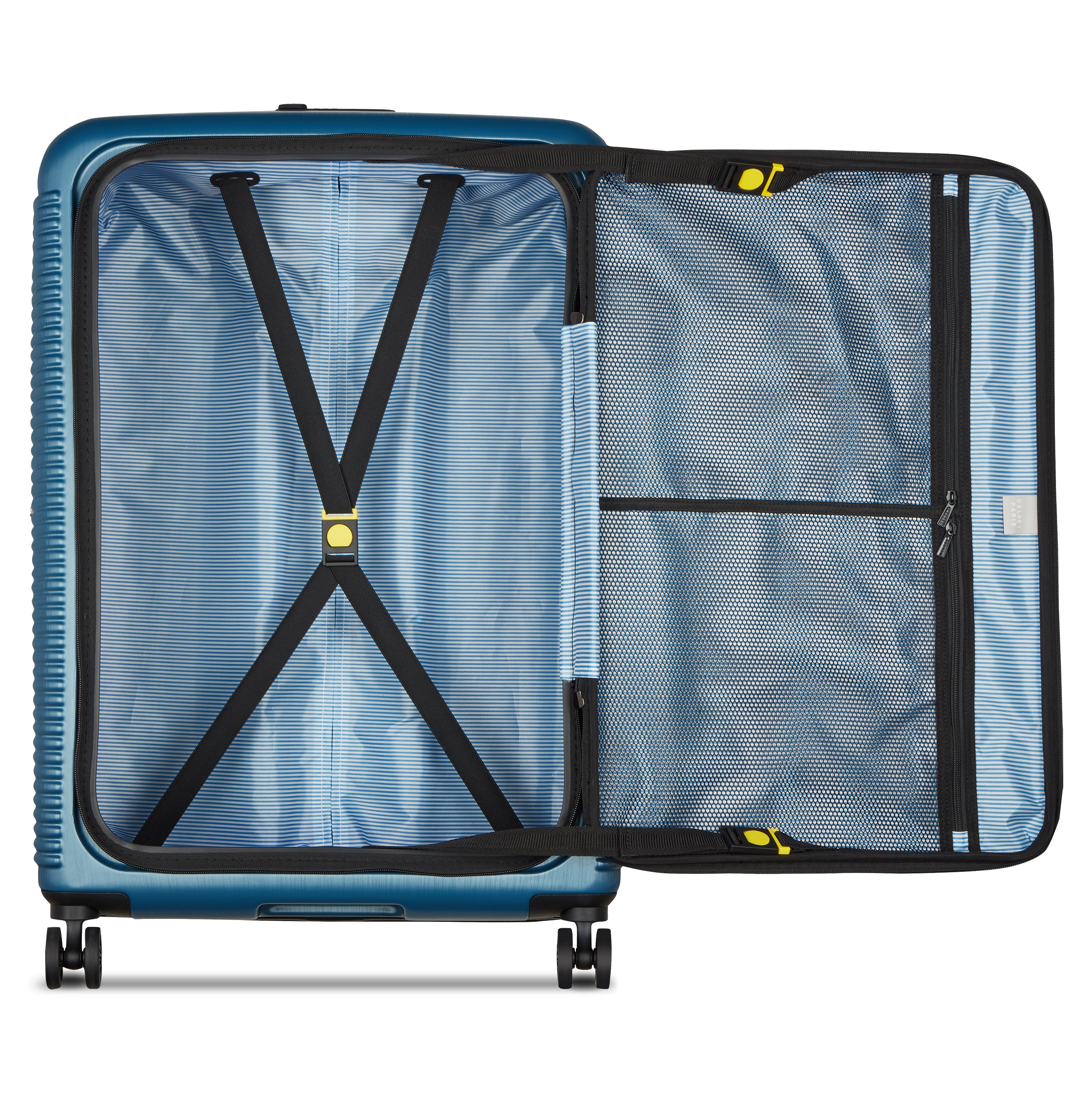 Delsey Paris Freestyle 76cm Expandable Front-Opening Check-in Suitcase in Blue