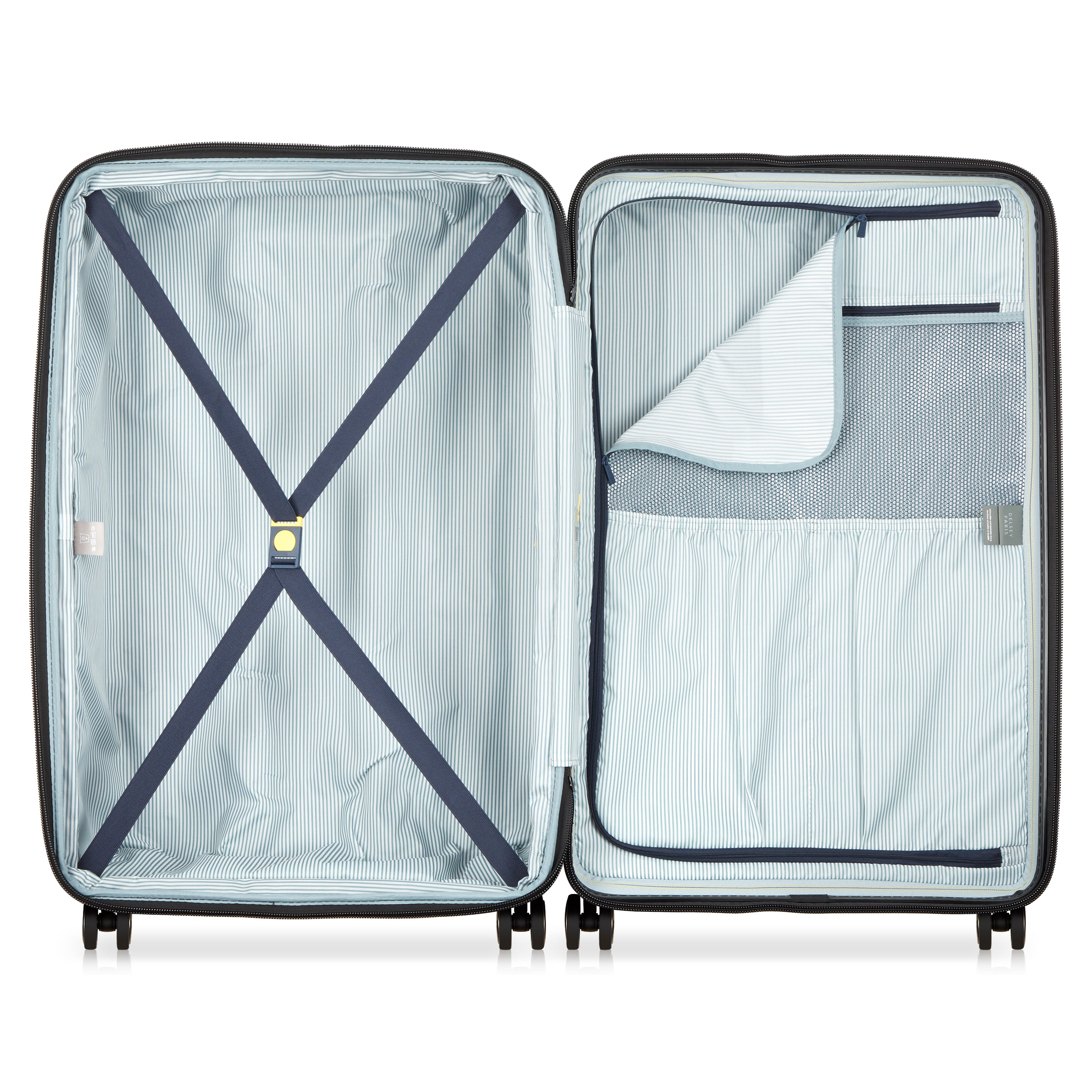 Delsey Paris Longitude 81cm XL Expandable Check-in Suitcase in Green-interior