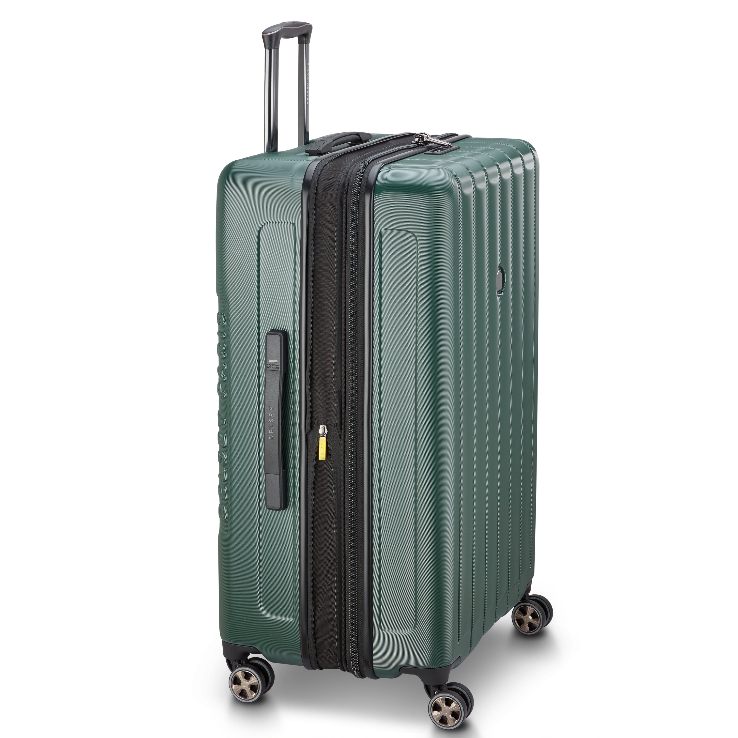 Delsey Paris Longitude 81cm XL Expandable Check-in Suitcase in Green