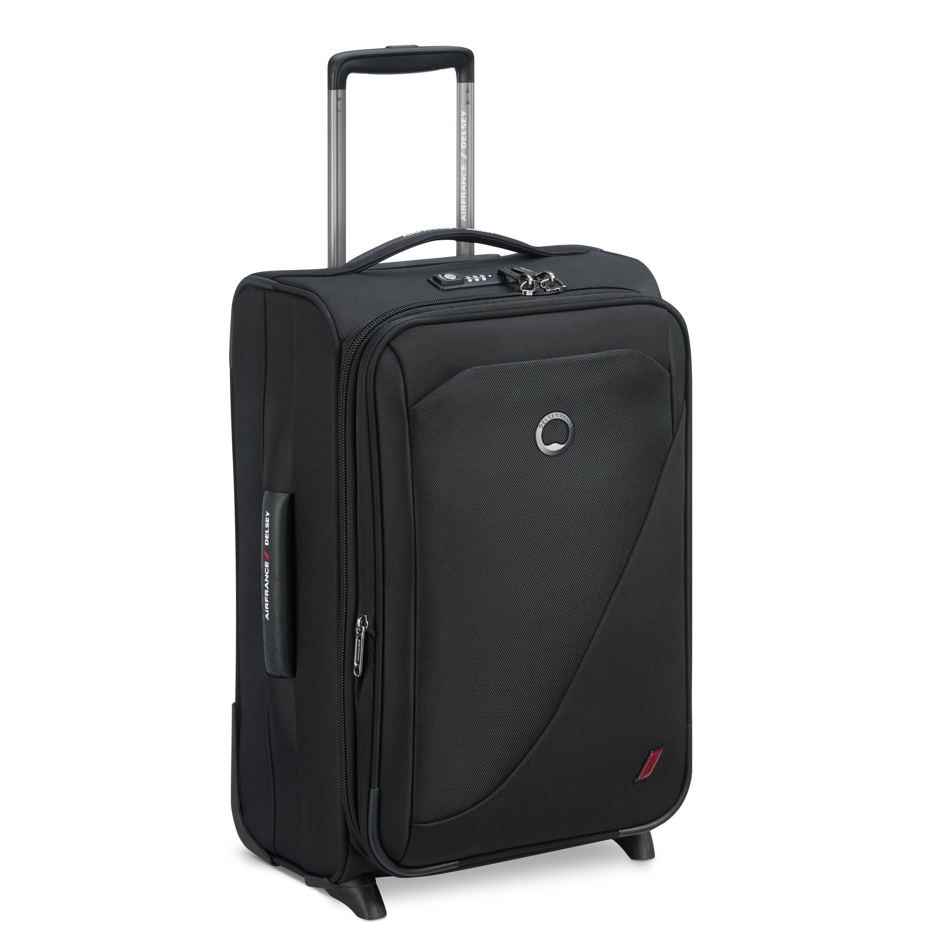 Delsey Paris New Destination check-in suitcase M 68cm expandable in Black- side view