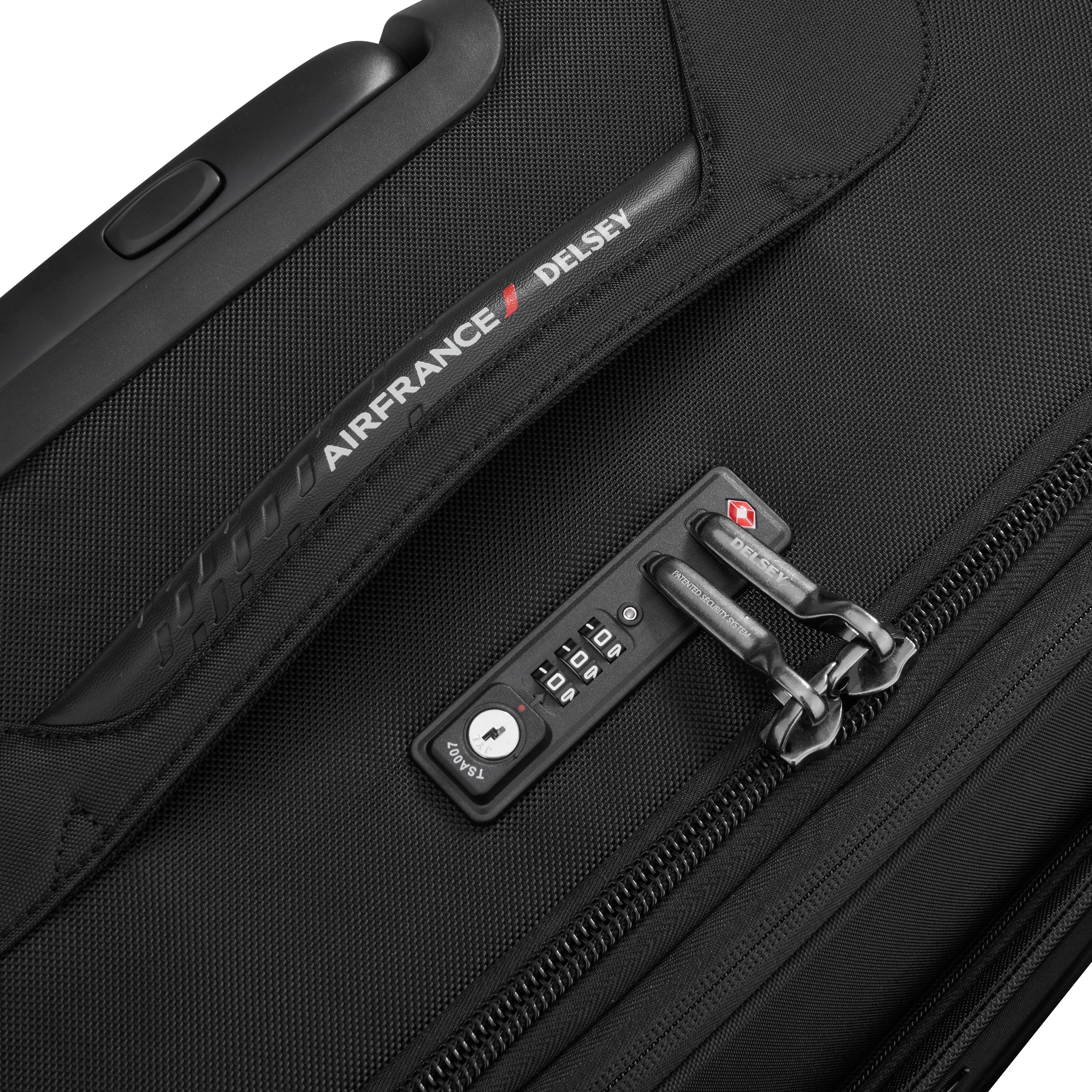 Delsey Paris New Destination check-in suitcase M 68cm expandable in Black- top view