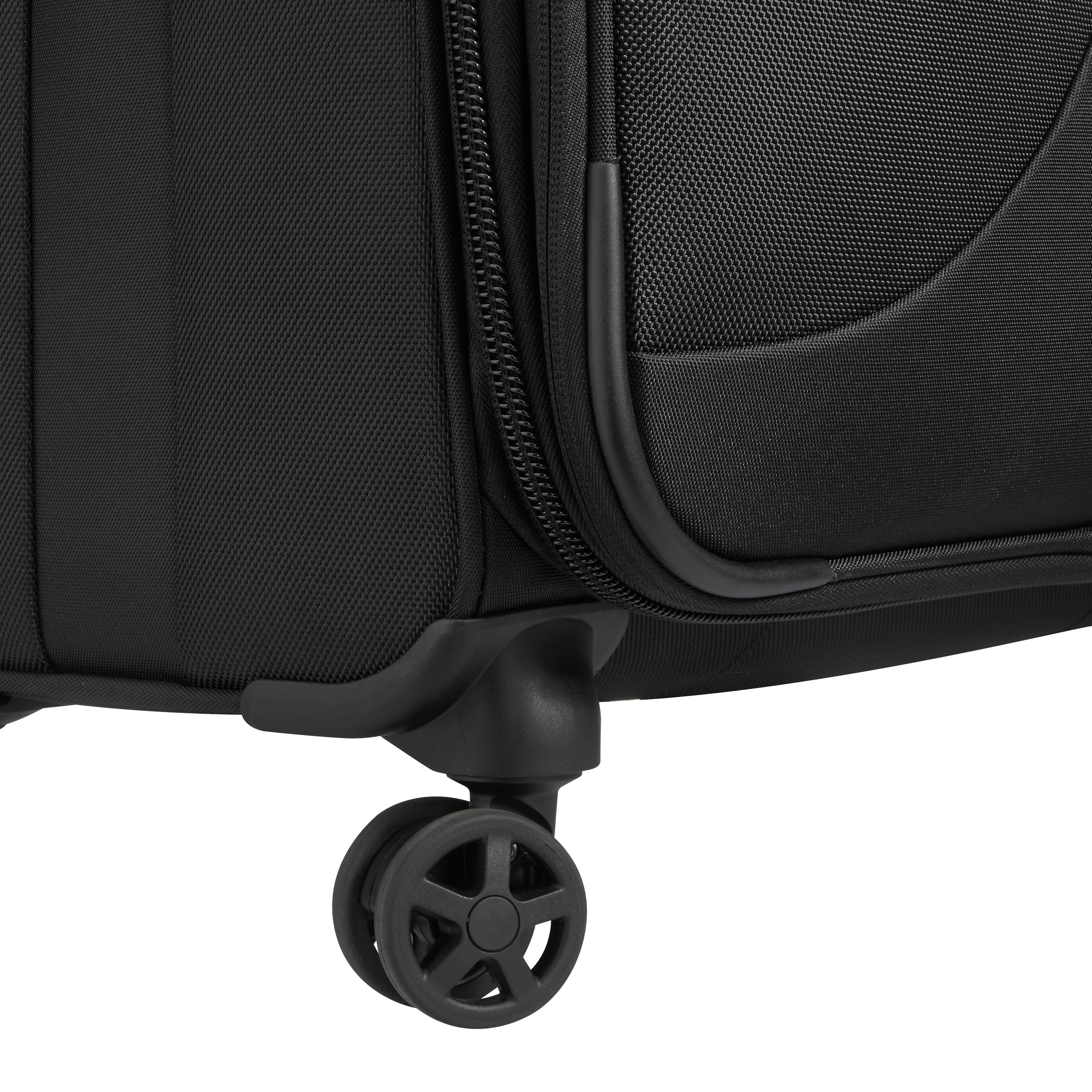 Delsey Paris New Destination check-in suitcase M 68cm expandable in Black- wheel