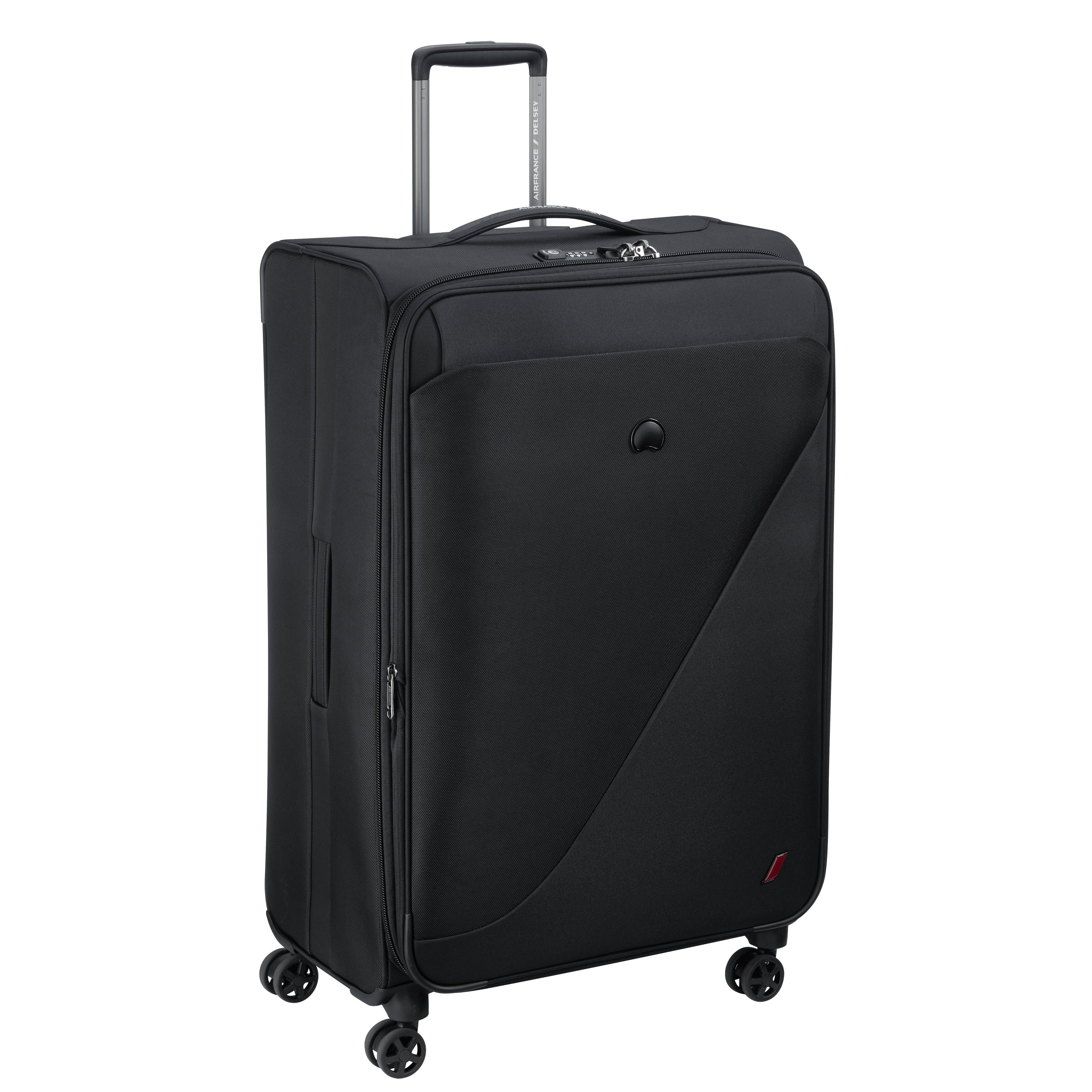 Delsey Paris New Destination check-in suitcase L 78cm expandable in Black-side view