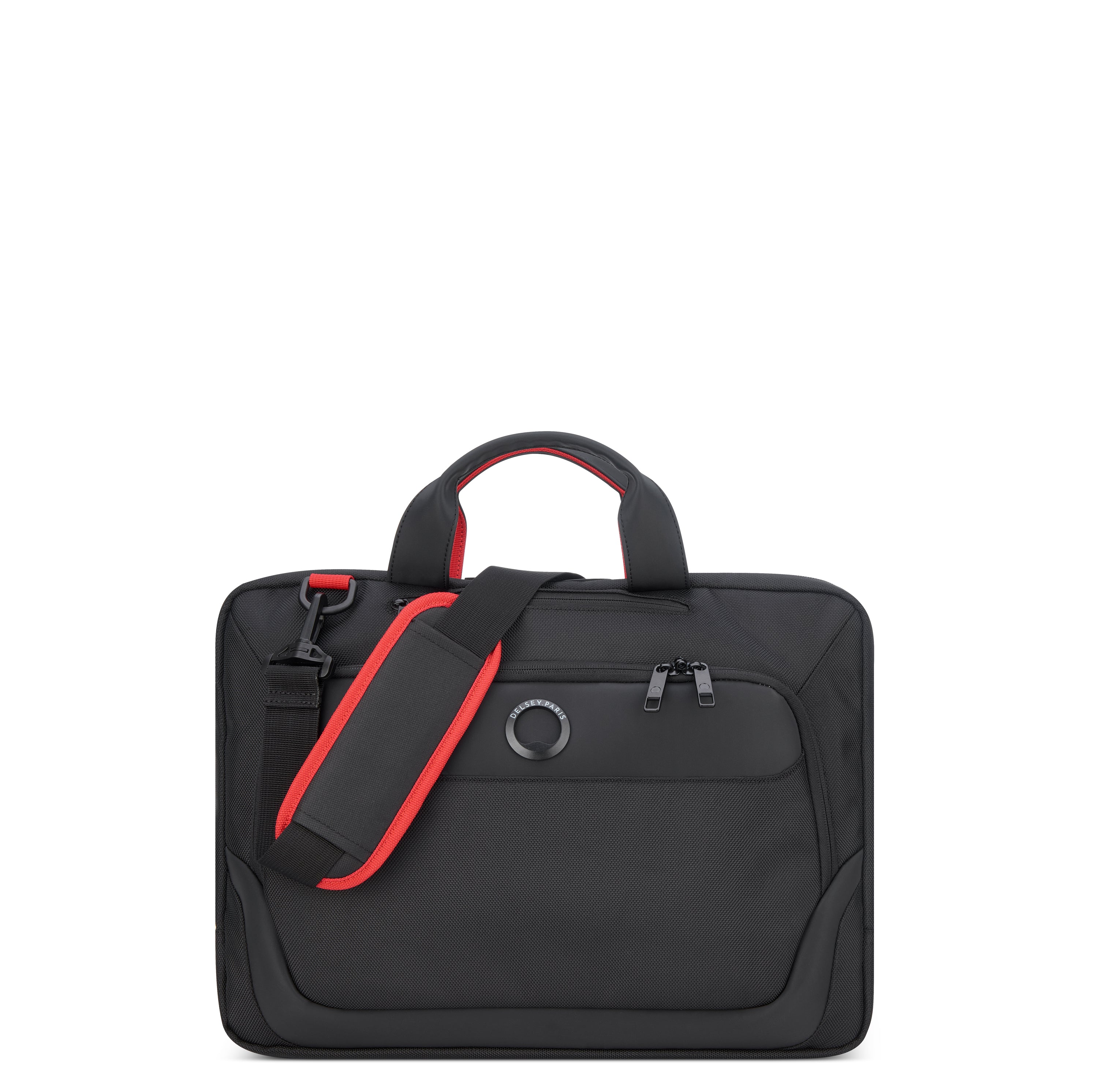 Delsey Paris Parvis Plus 2-compartment laptop satchel business bag in black