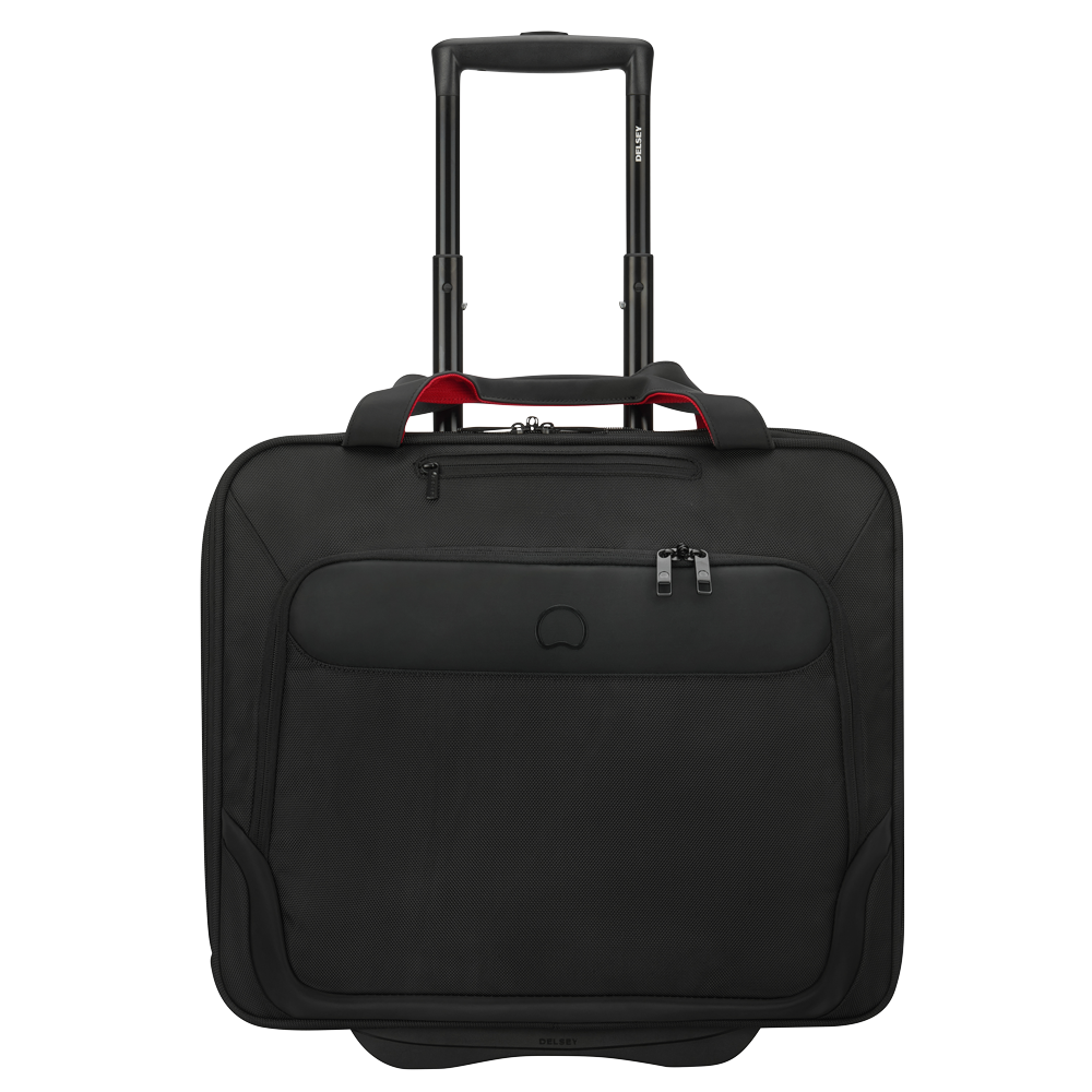 Delsey Paris Parvis Plus Laptop Cabin Trolley Business Carry-On in Black
