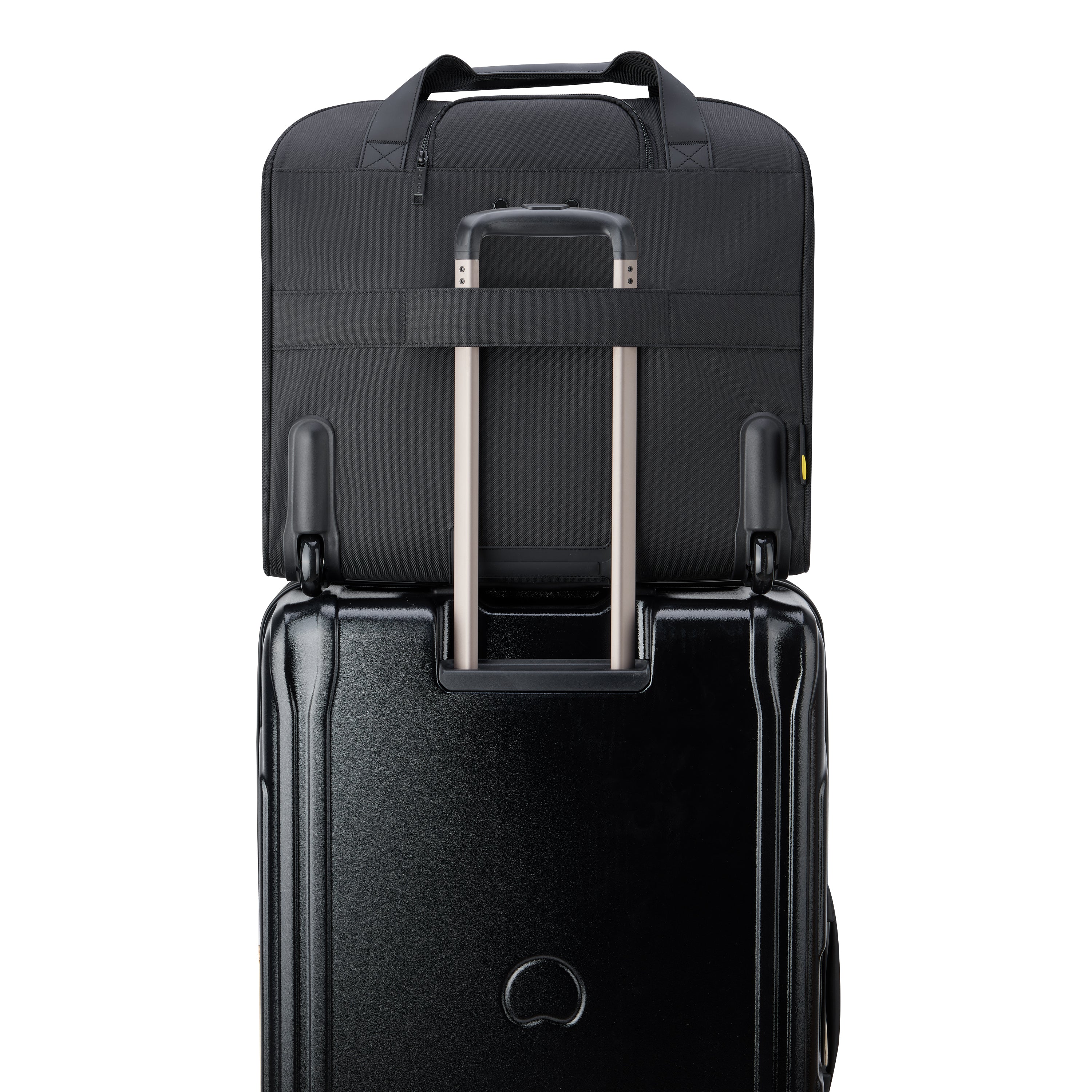 Delsey Paris Parvis Plus Laptop Cabin Trolley Business Carry-On in Black