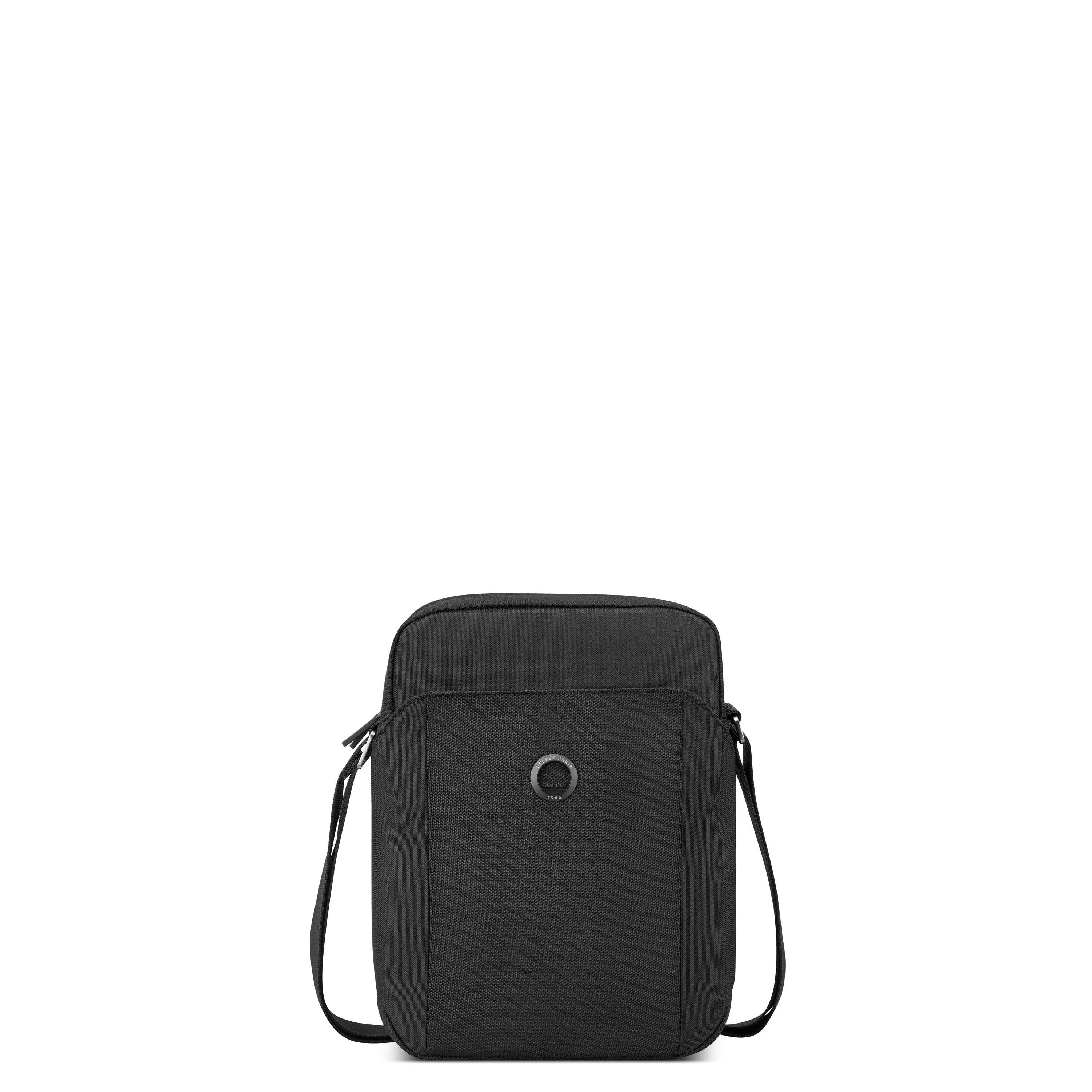 Delsey Paris Picpus Vertical Mini Crossbody Travel Bag in Black