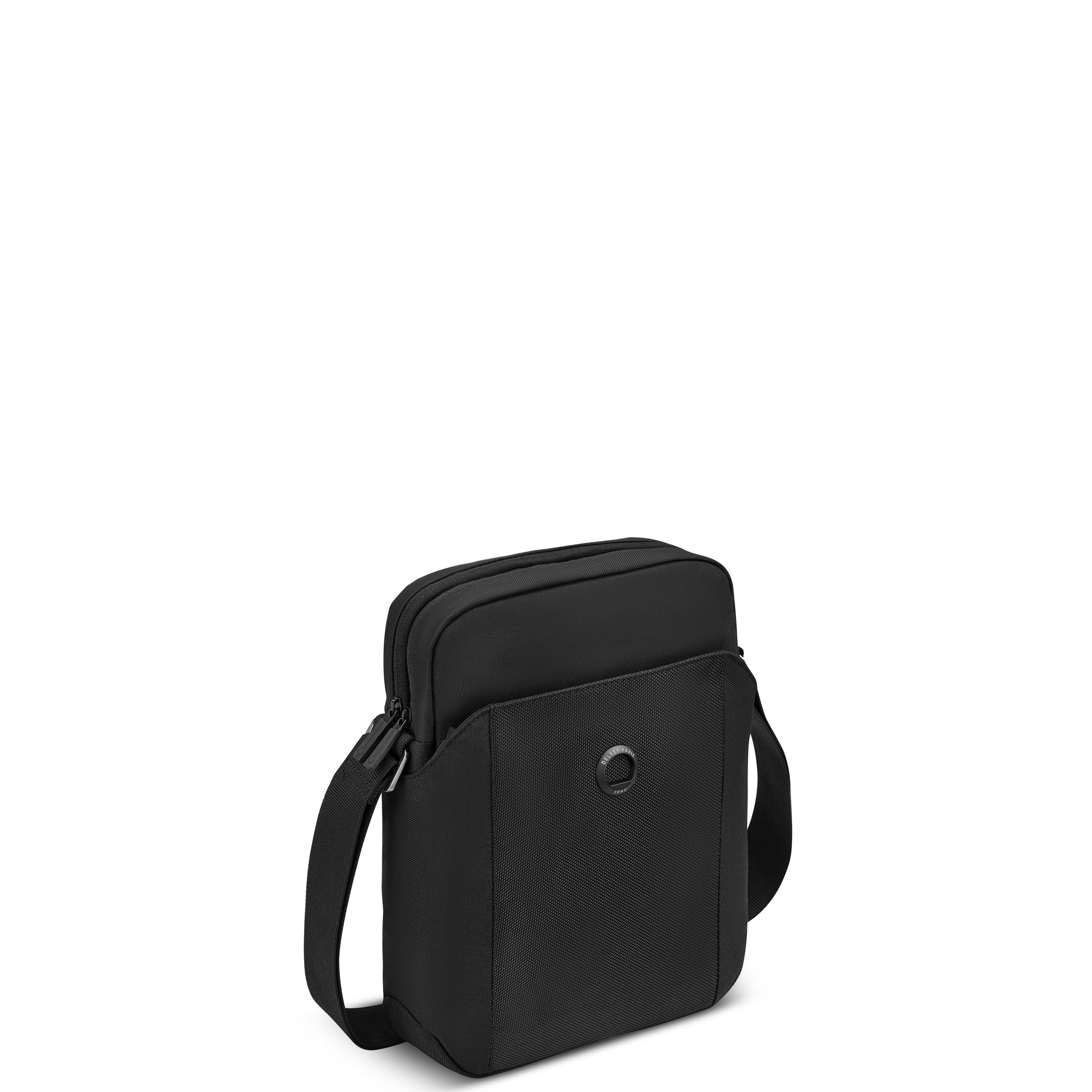 Delsey Paris Picpus Vertical Mini Crossbody Travel Bag in Black