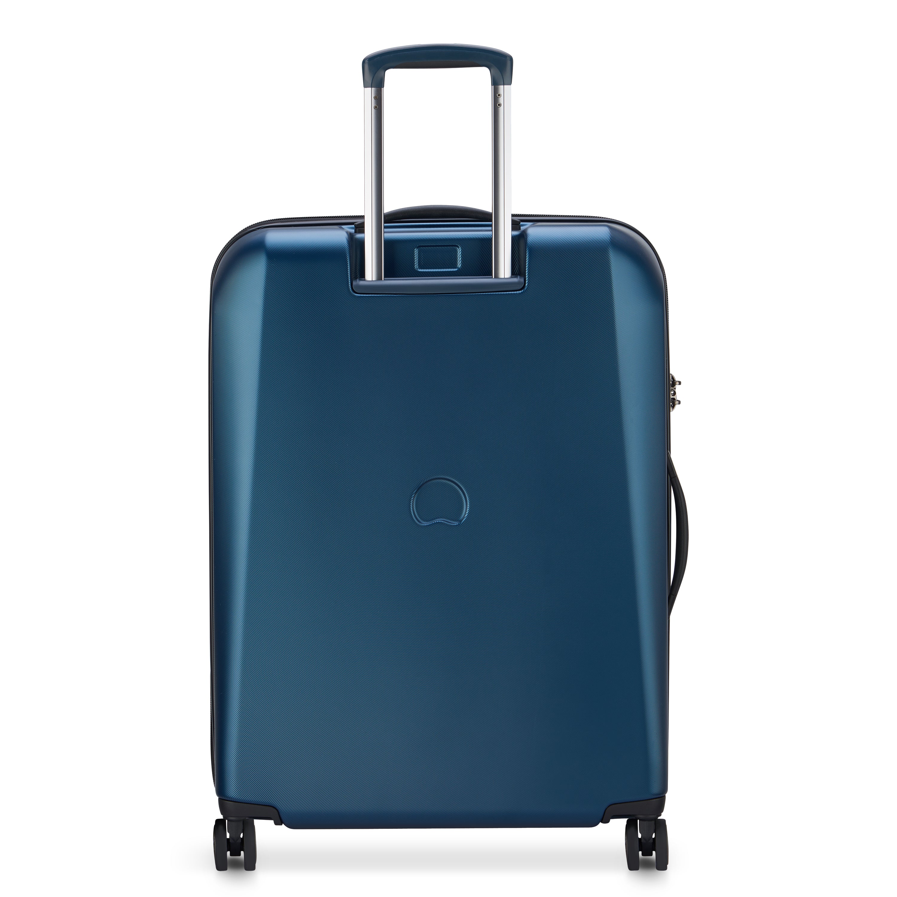 Delsey Paris Promenade Hard 2.0 check-in suitcase L 70cm expandable in Blue-rear view