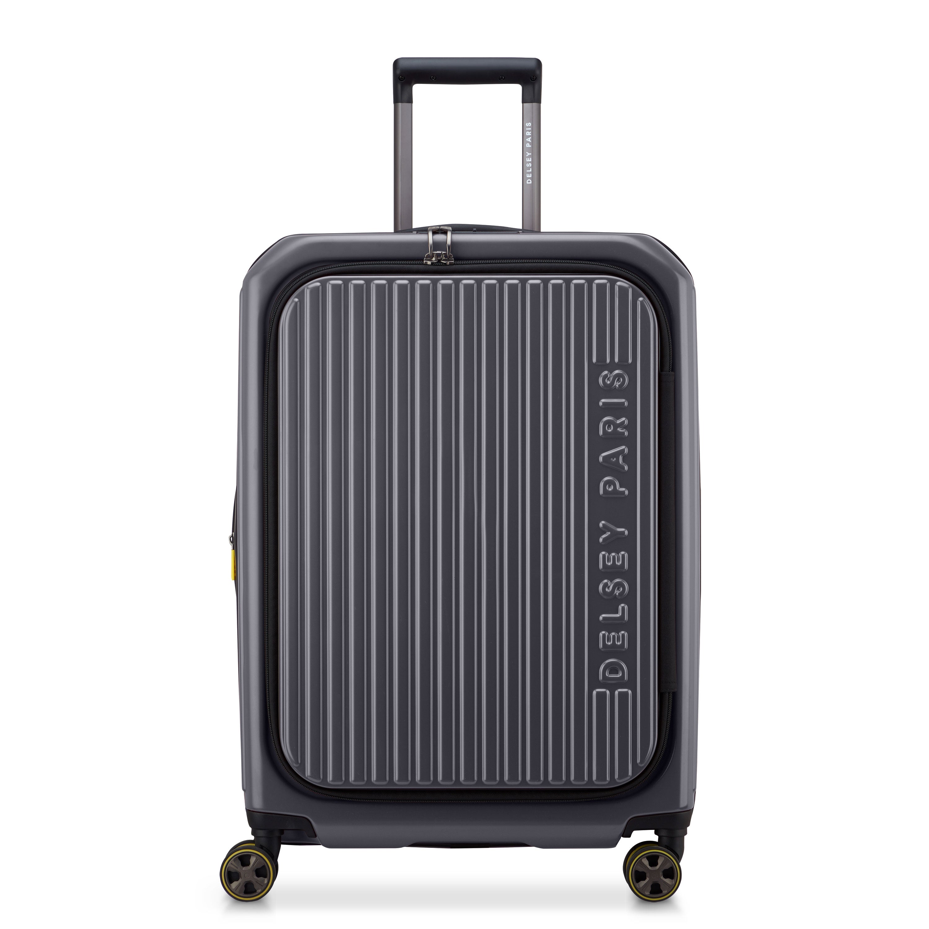 Delsey Paris Securitime Zip 66cm Expandable Check-in Suitcase in Anthracite