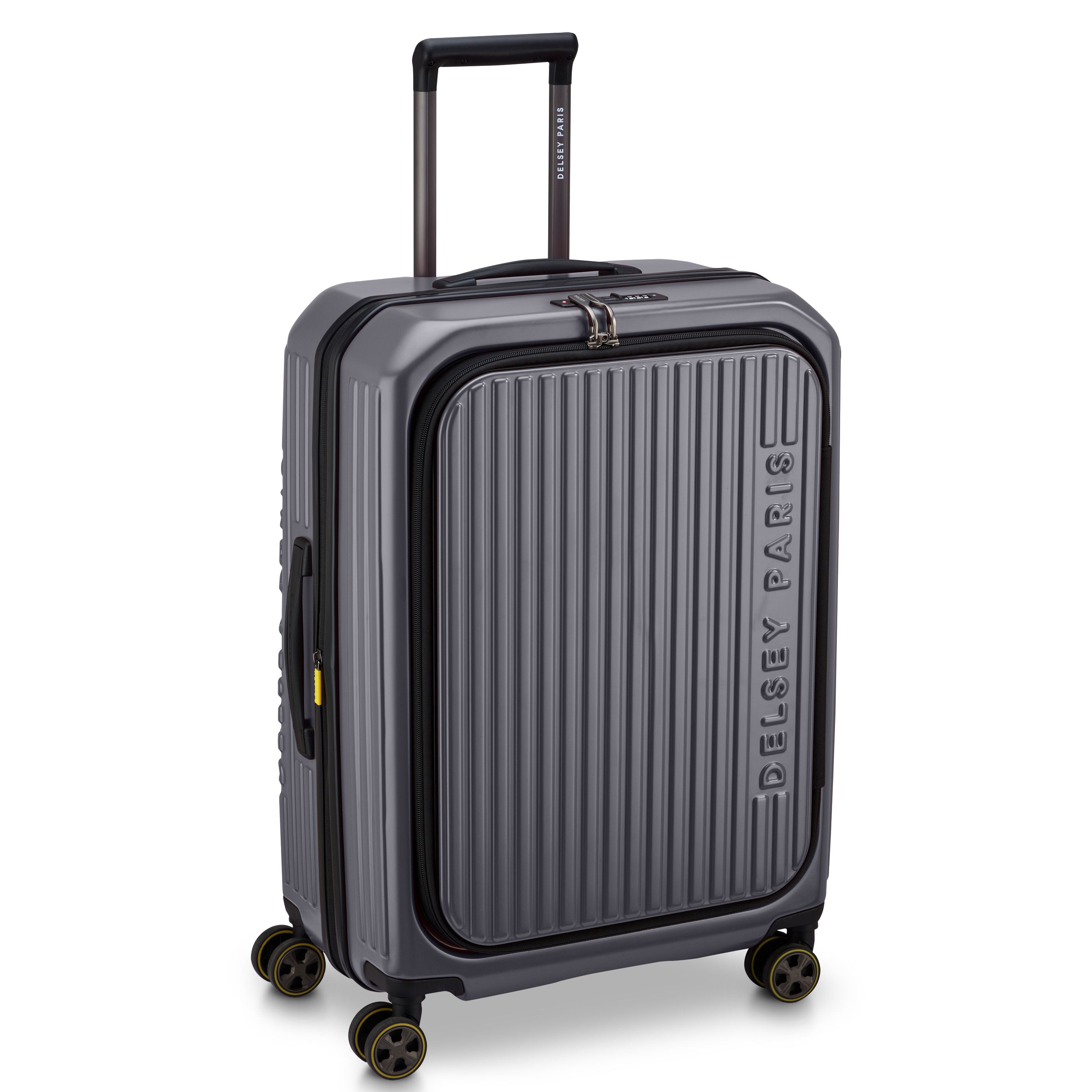 Delsey Paris Securitime Zip 66cm Expandable Check-in Suitcase in Anthracite