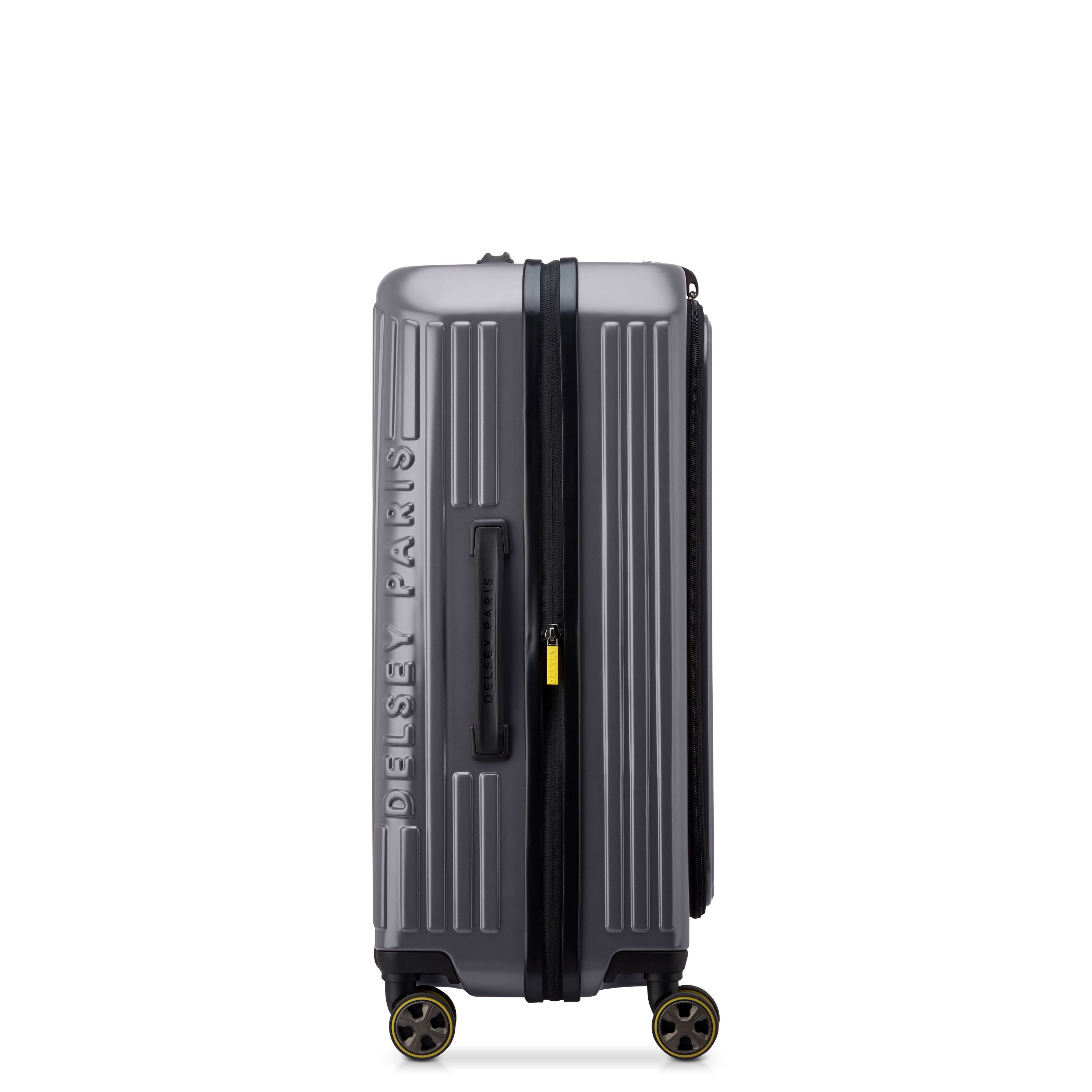 Delsey Paris Securitime Zip 66cm Expandable Check-in Suitcase in Anthracite
