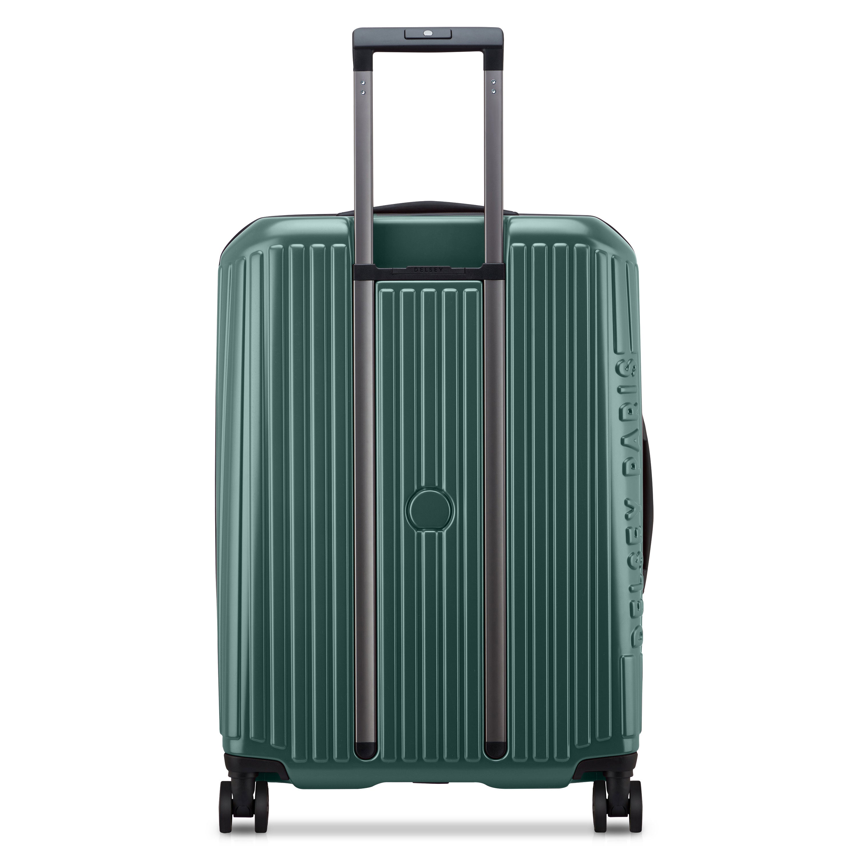 Delsey Paris Securitime Zip 66cm Expandable Check-in Suitcase in Deep Green