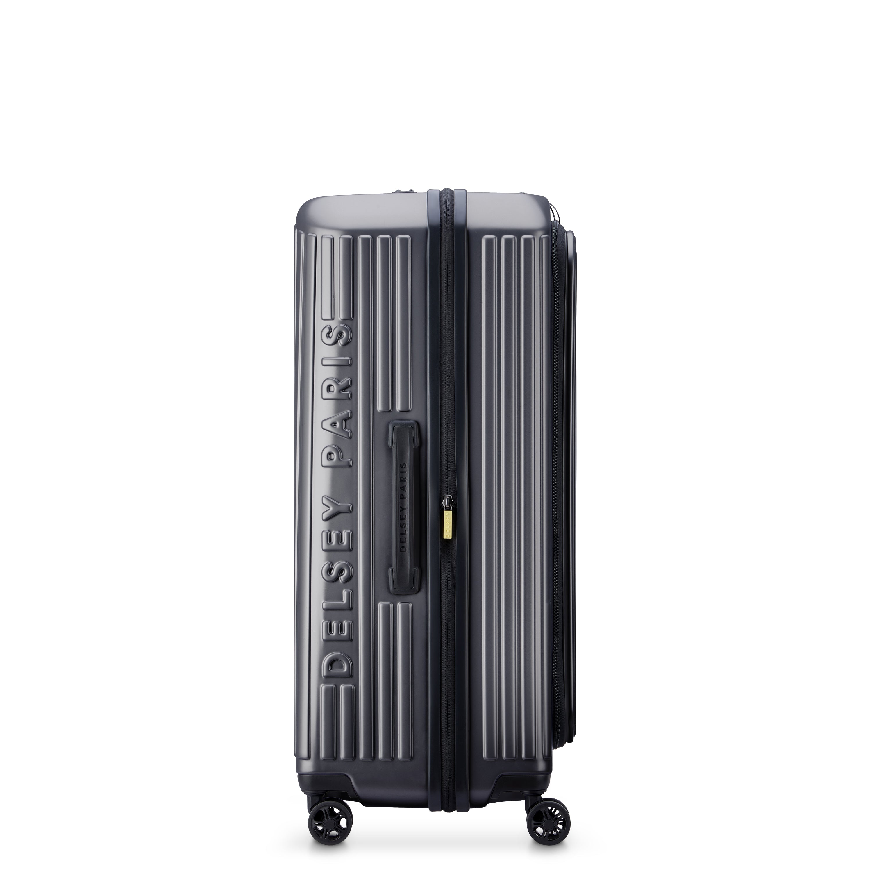 Delsey Paris Securitime Zip 77cm Expandable Check-in Suitcase in Anthracite