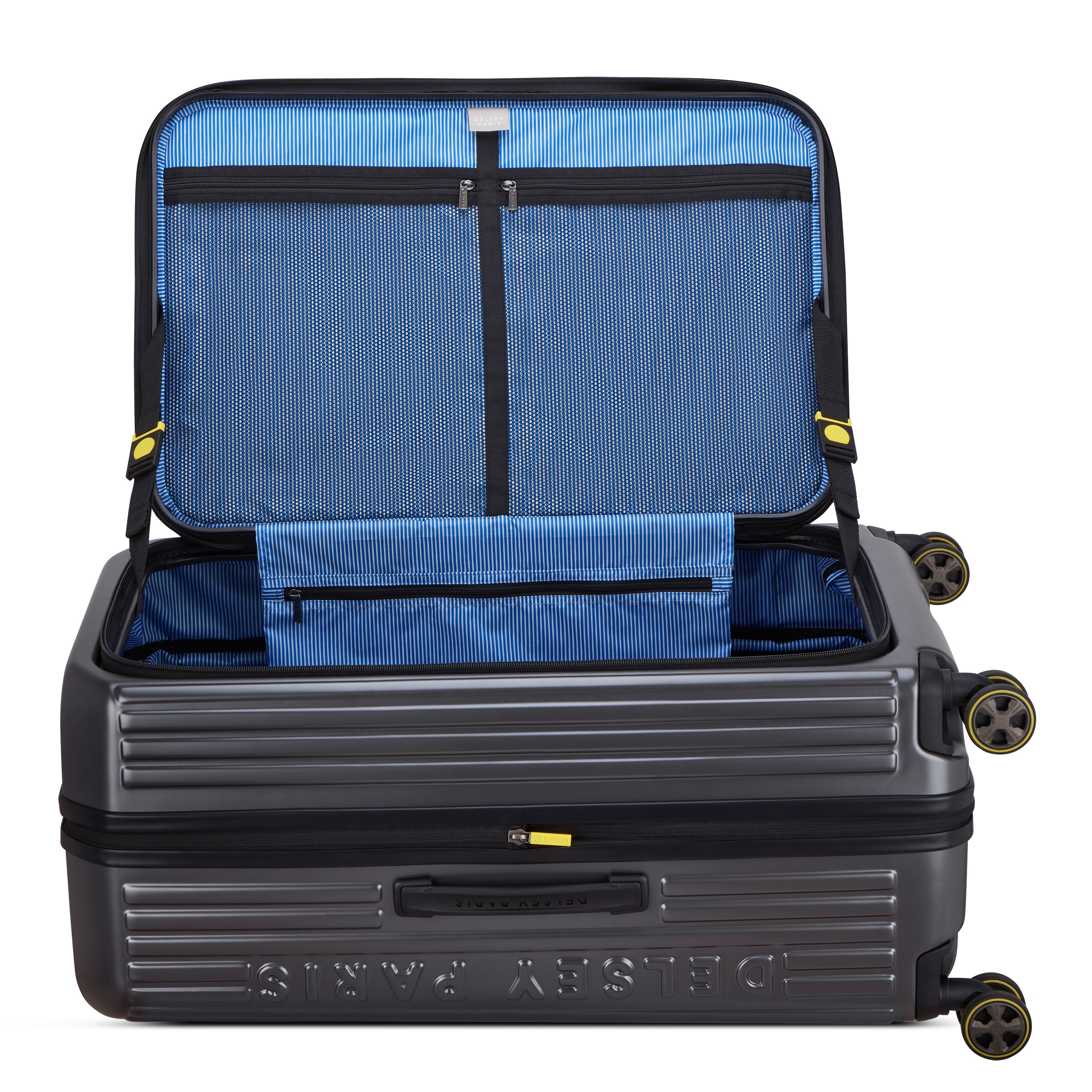 Delsey Paris Securitime Zip 77cm Expandable Check-in Suitcase in Anthracite