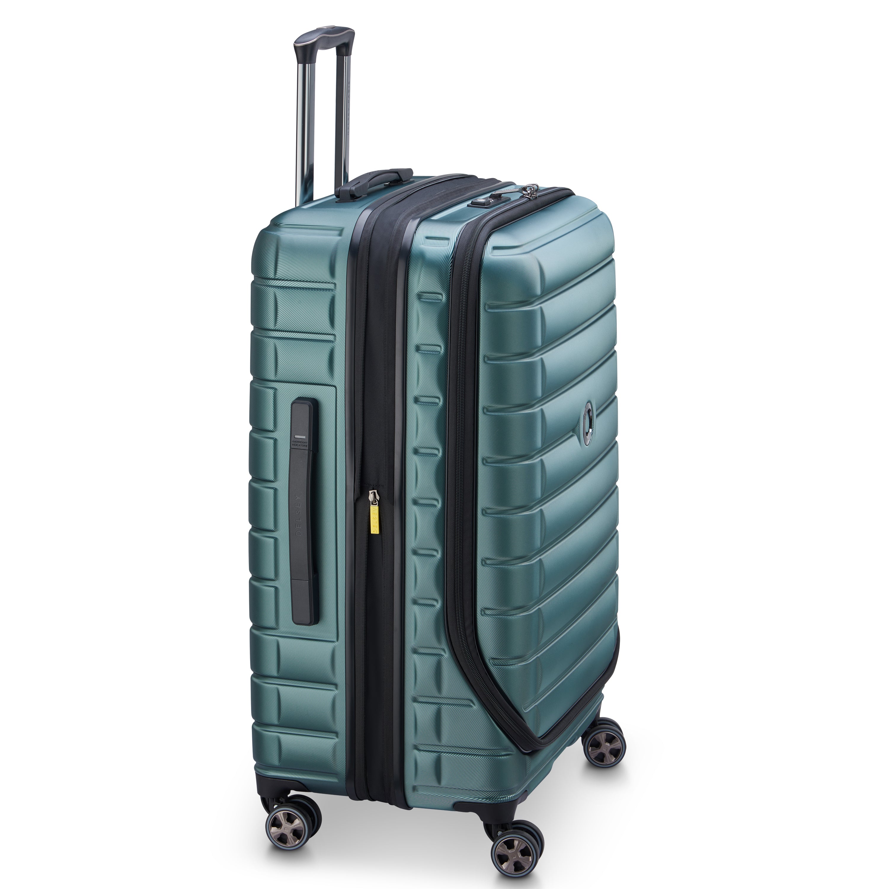 Delsey Paris Shadow 5.0 75cm Expandable Front-Open Check-in Suitcase in Green