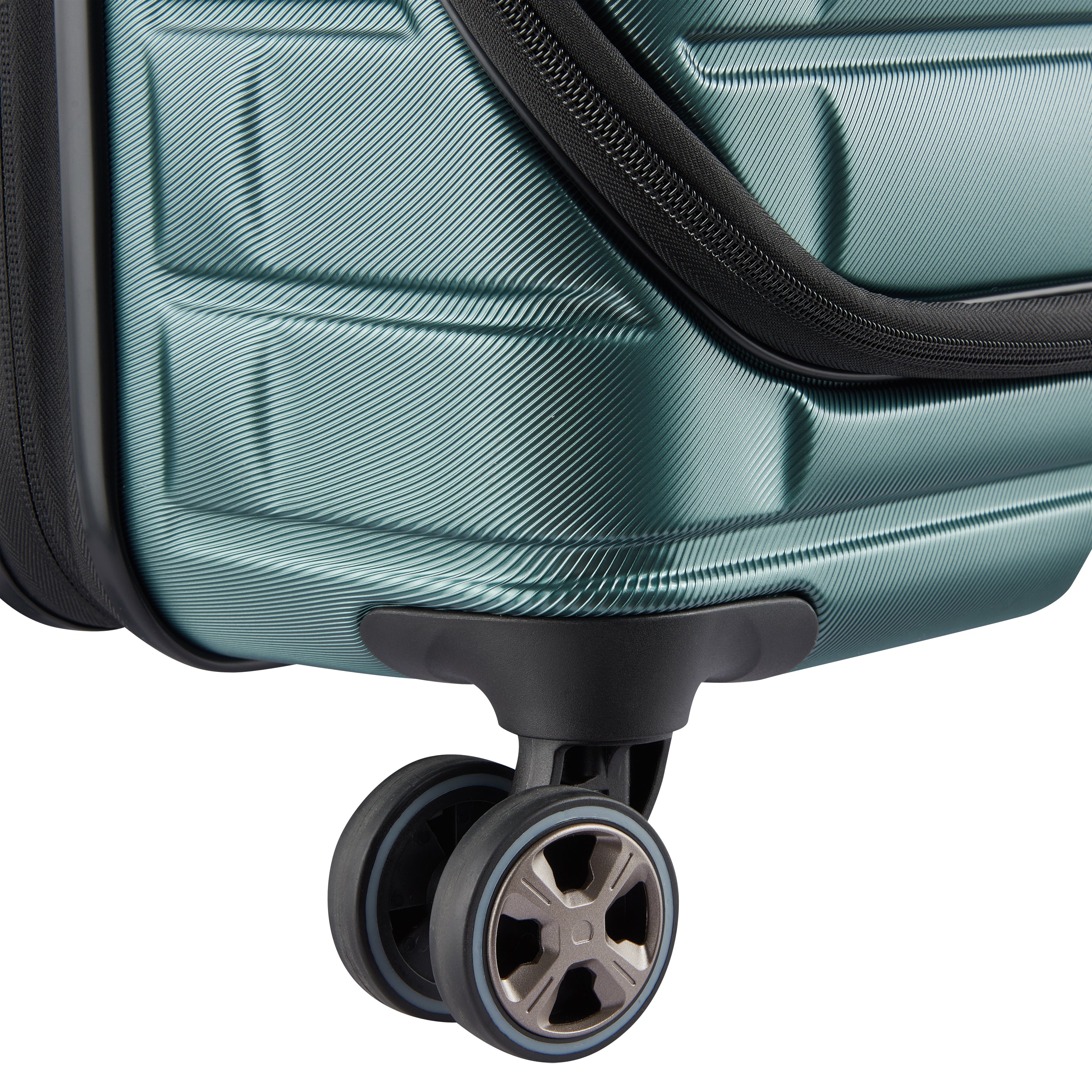 Delsey Paris Shadow 5.0 75cm Expandable Front-Open Check-in Suitcase in Green-Wheel in detail