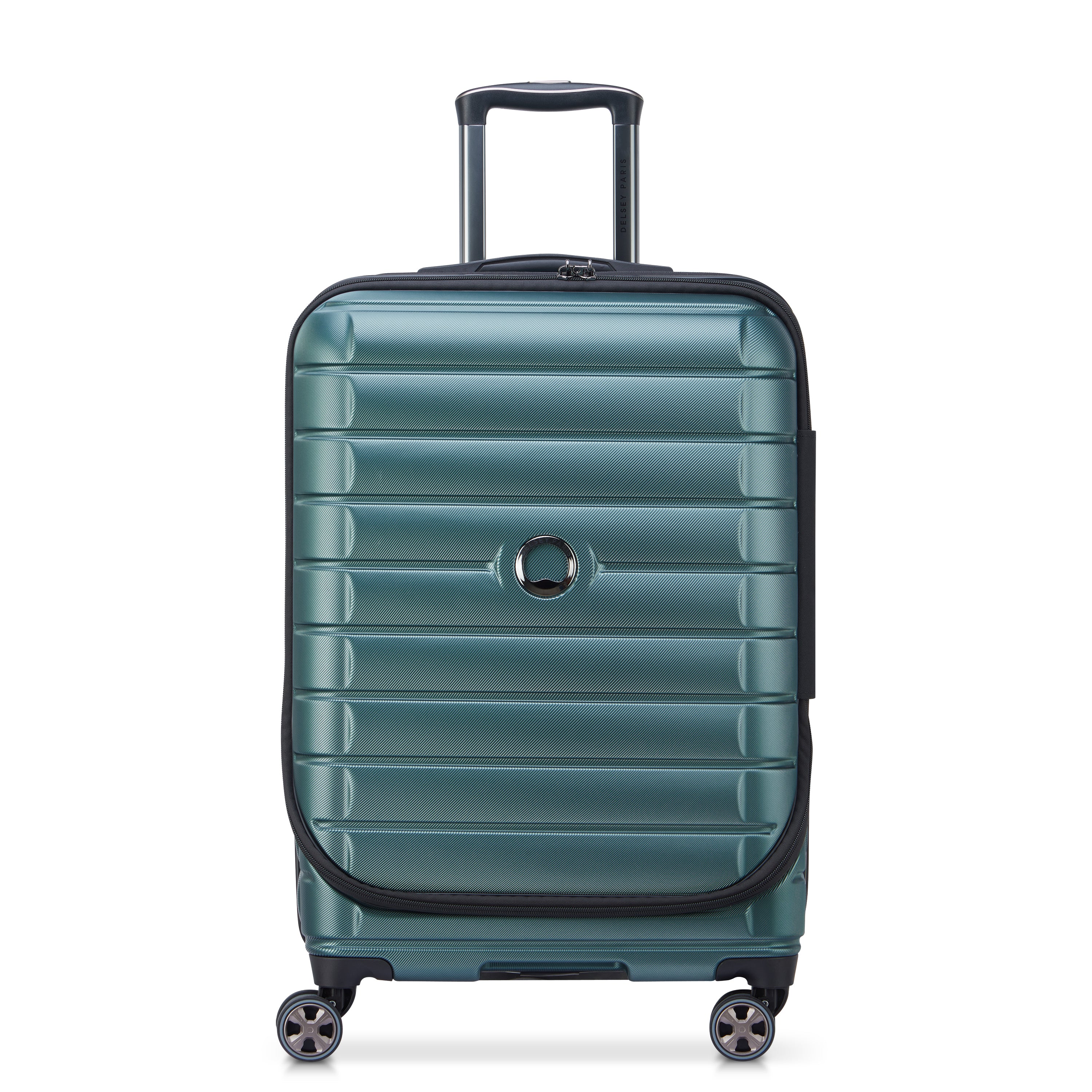 Delsey Paris Shadow 5.0 66cm Expandable Front-Opening Check-in Suitcase in Green