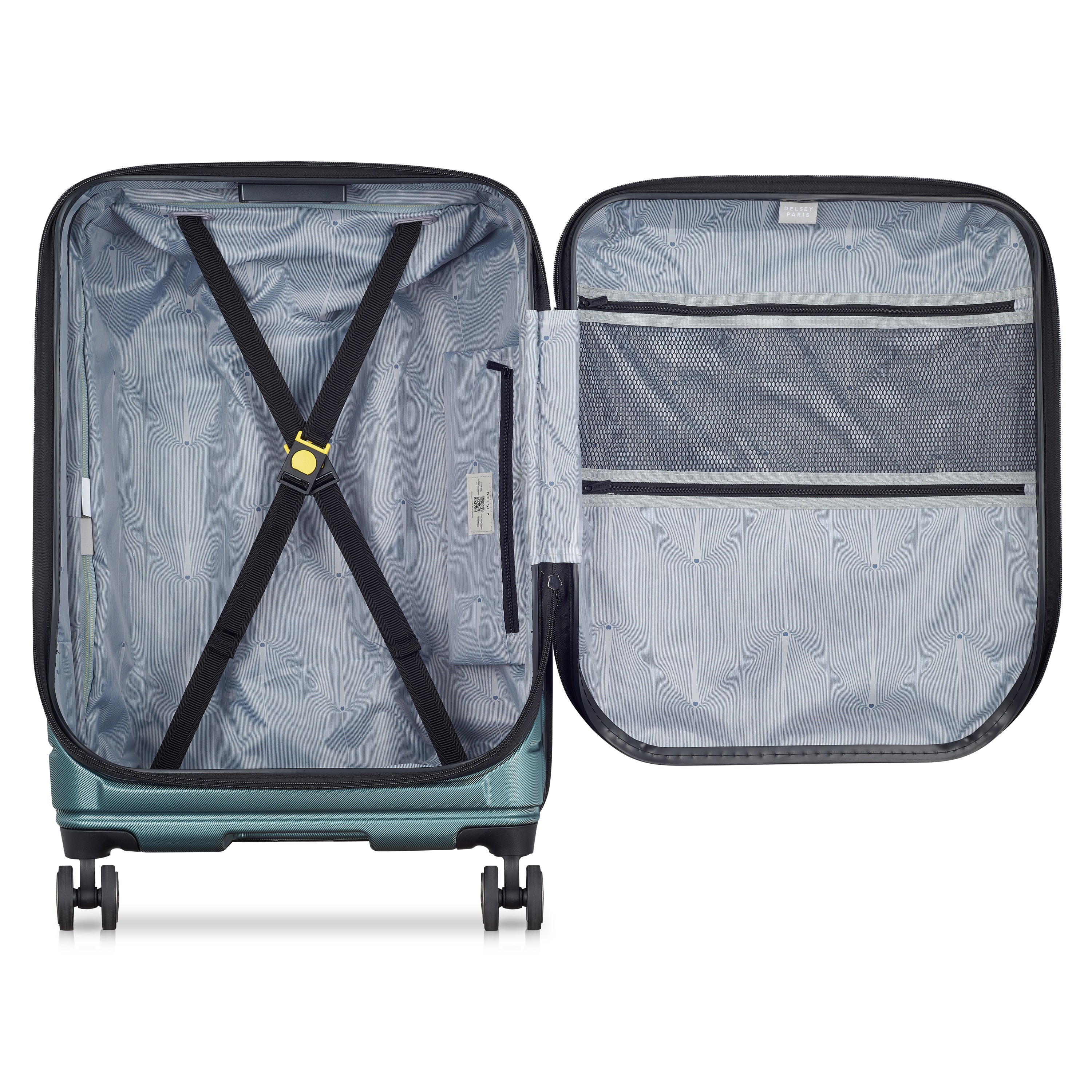 Delsey Paris Shadow 5.0 66cm Expandable Front-Opening Check-in Suitcase in Green