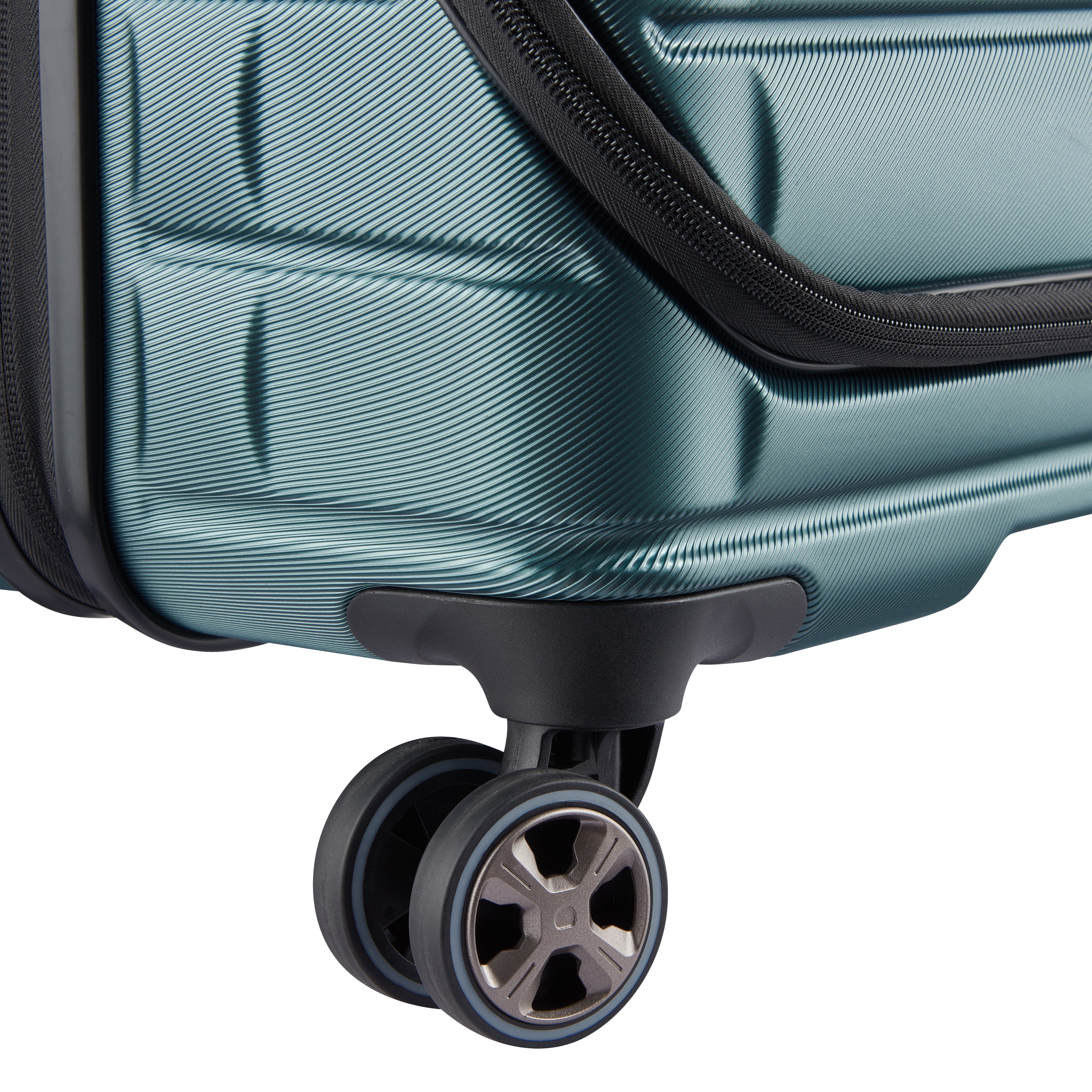 Delsey Paris Shadow 5.0 66cm Expandable Front-Opening Check-in Suitcase in Green-wheel in detail