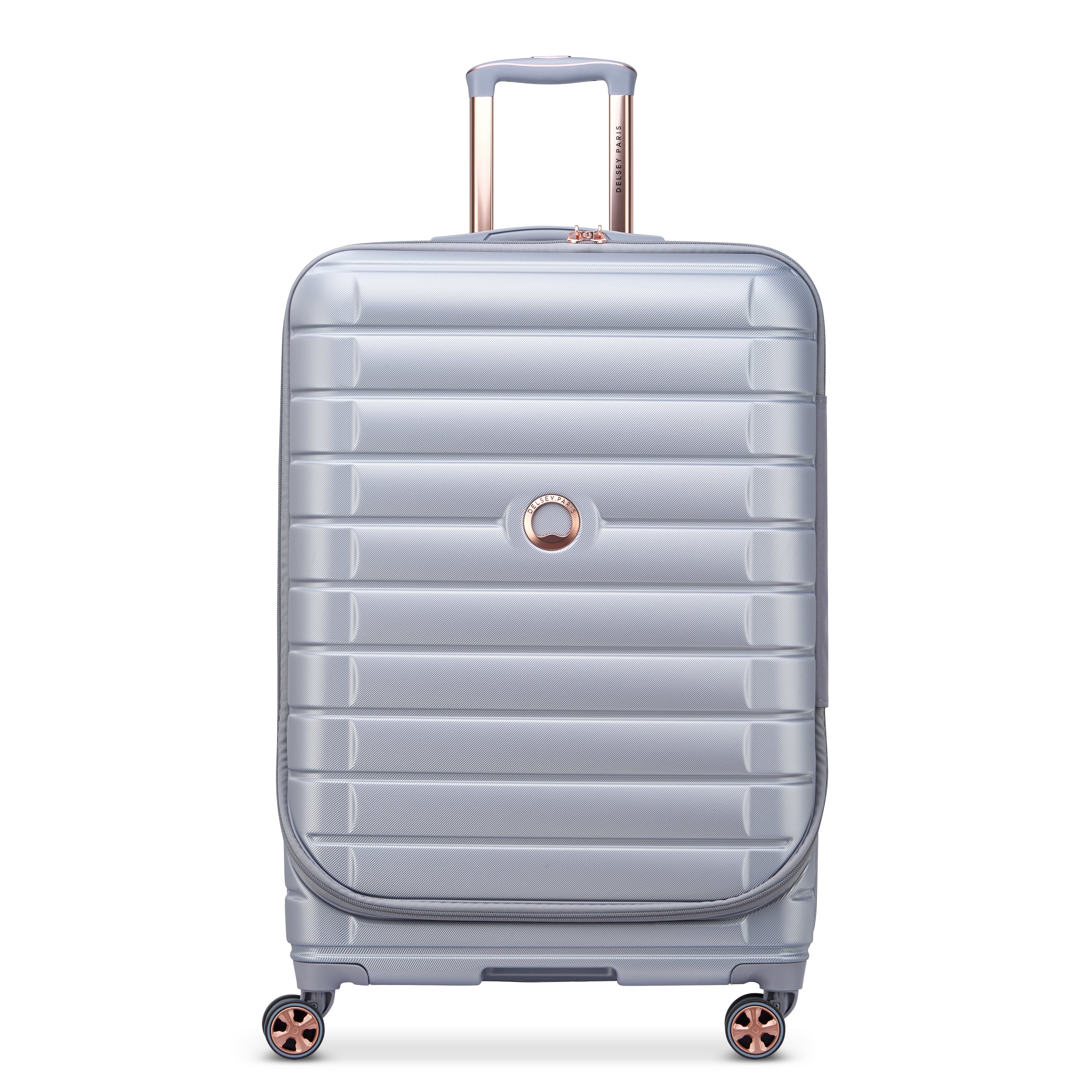 Delsey Paris Shadow 5.0 75cm Expandable Front-Open Check-in Suitcase in Platinum