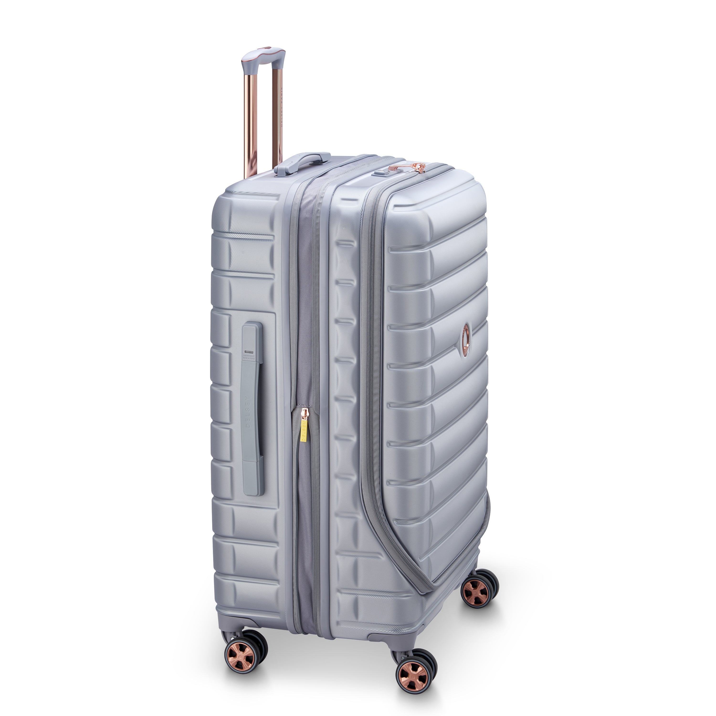 Delsey Paris Shadow 5.0 75cm Expandable Front-Open Check-in Suitcase in Platinum
