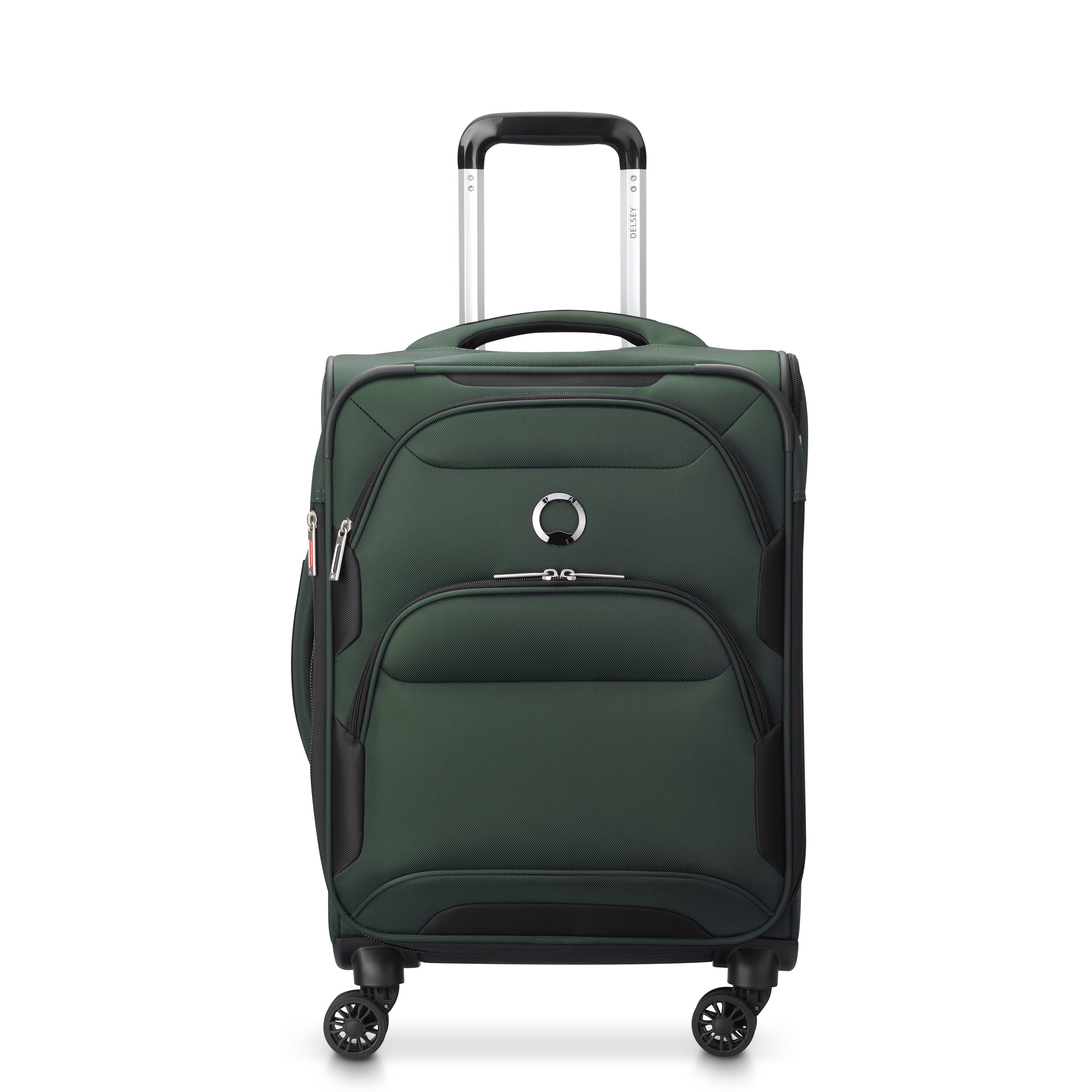 Delsey Paris Sky Max 2.0 55cm Cabin Expandable Carry-On Suitcase in Green