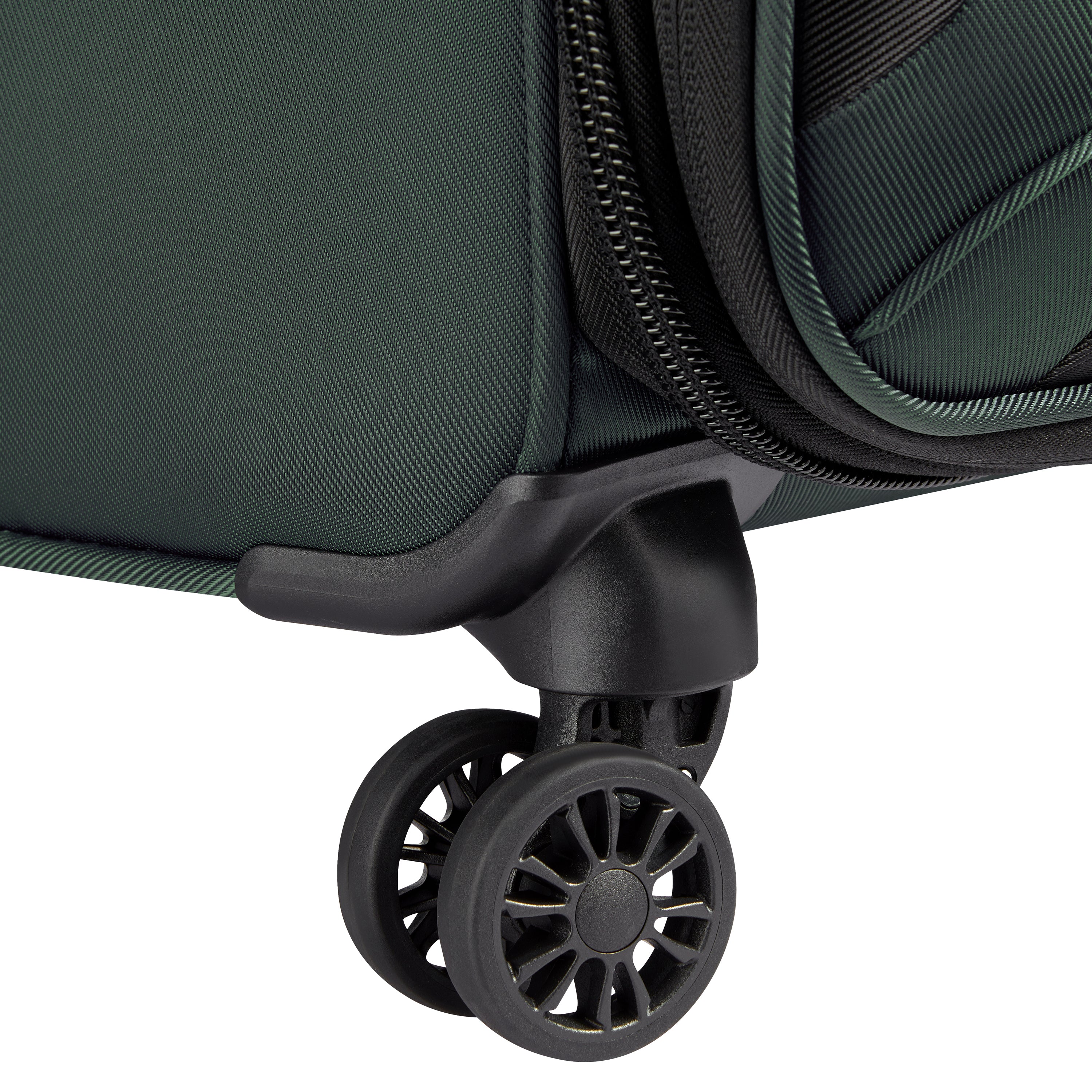 Delsey Paris Sky Max 2.0 70.5cm Medium Expandable Check-in Suitcase in Green-wheel in detail