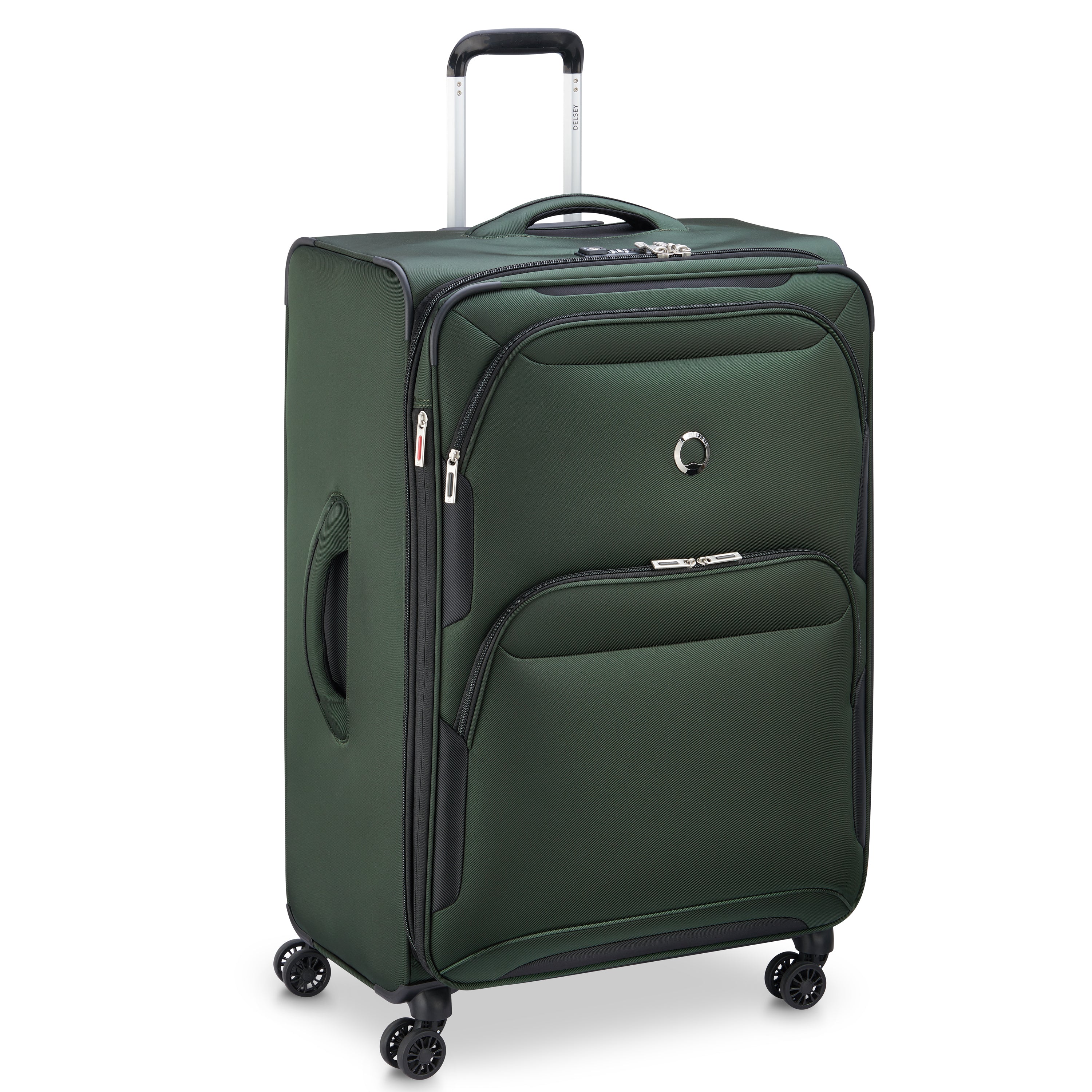 Delsey Paris Sky Max 2.0 79cm Large Expandable Check-in Suitcase in Green