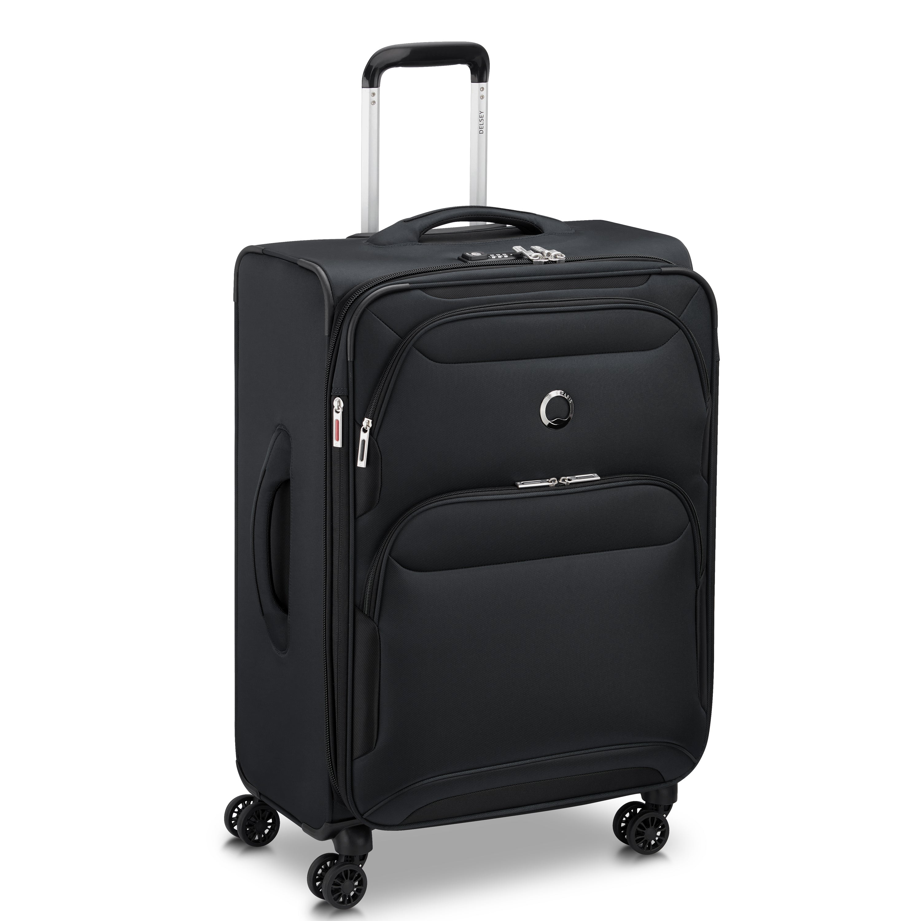 Delsey Paris Sky Max 2.0 70.5cm Medium Expandable Check-in Suitcase in Black