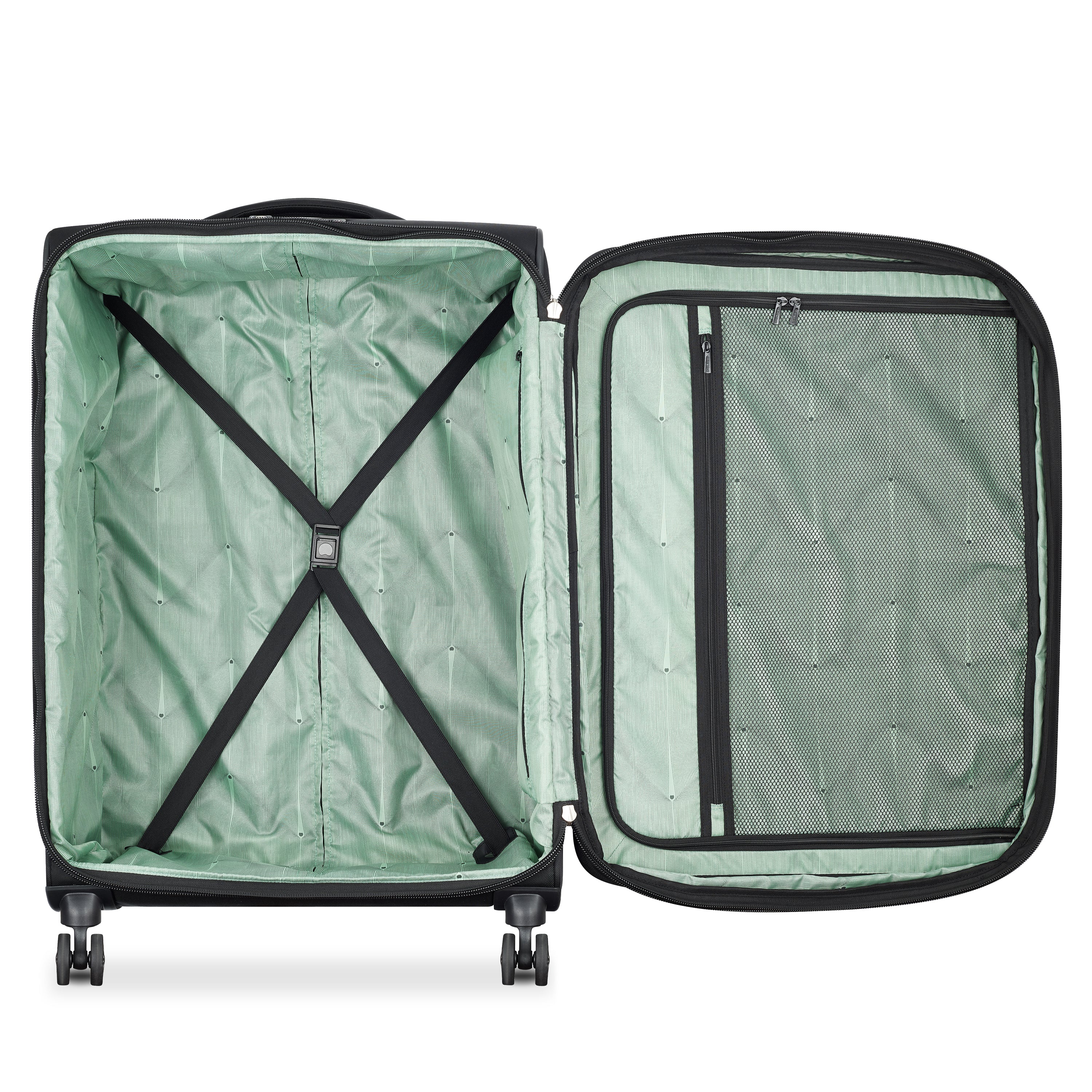 Delsey Paris Sky Max 2.0 70.5cm Medium Expandable Check-in Suitcase in Green-interior