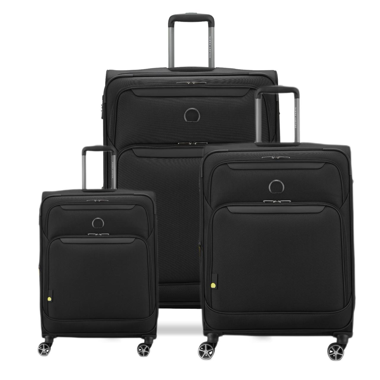 Delsey Paris Jennifer set of 3 suitcases in Black