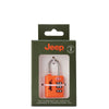 Jeep TSA Approved Padlock Travel Security Lock in Orange