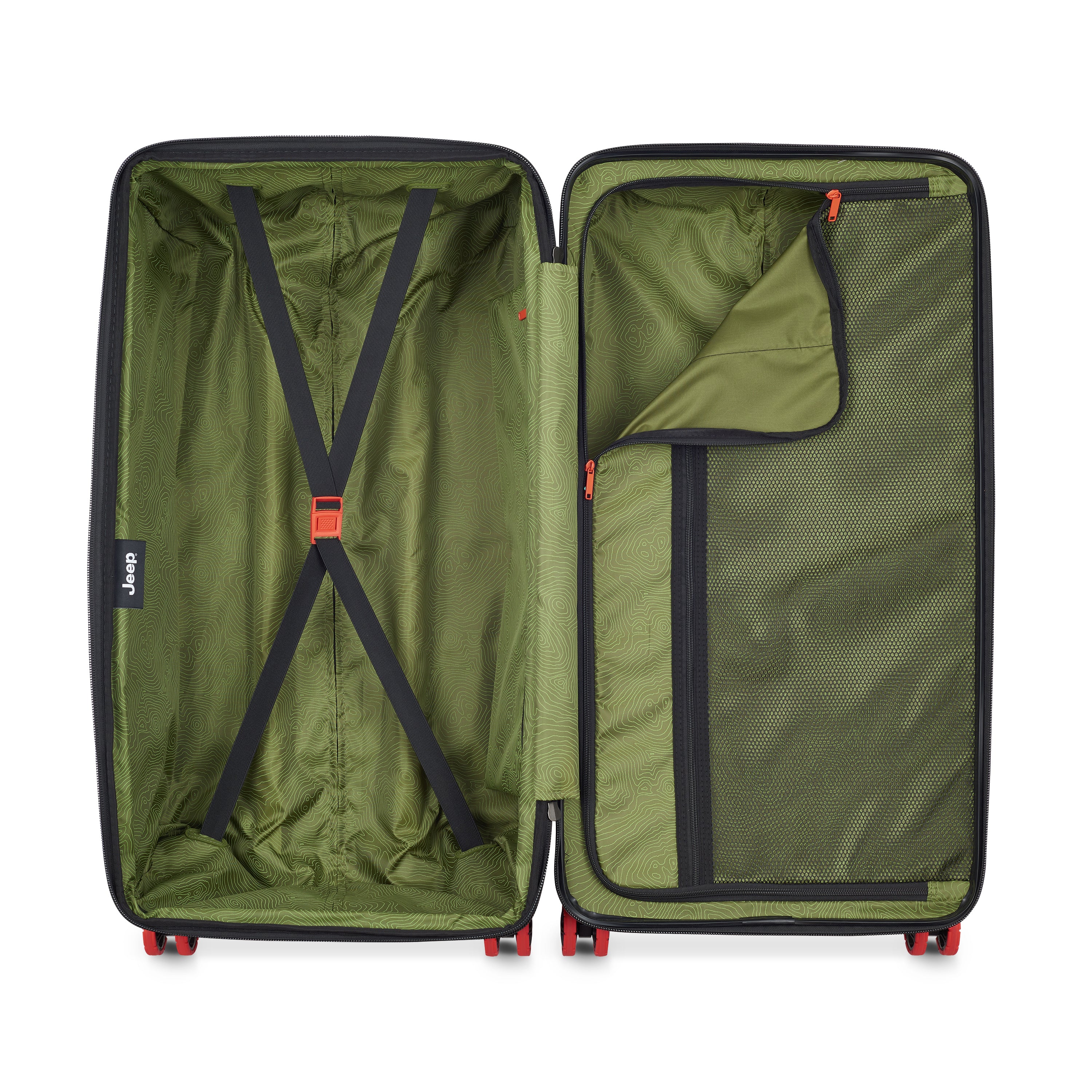 Jeep JH002B - Check-in Suitcase - XL Expandable Trunk (80cm)