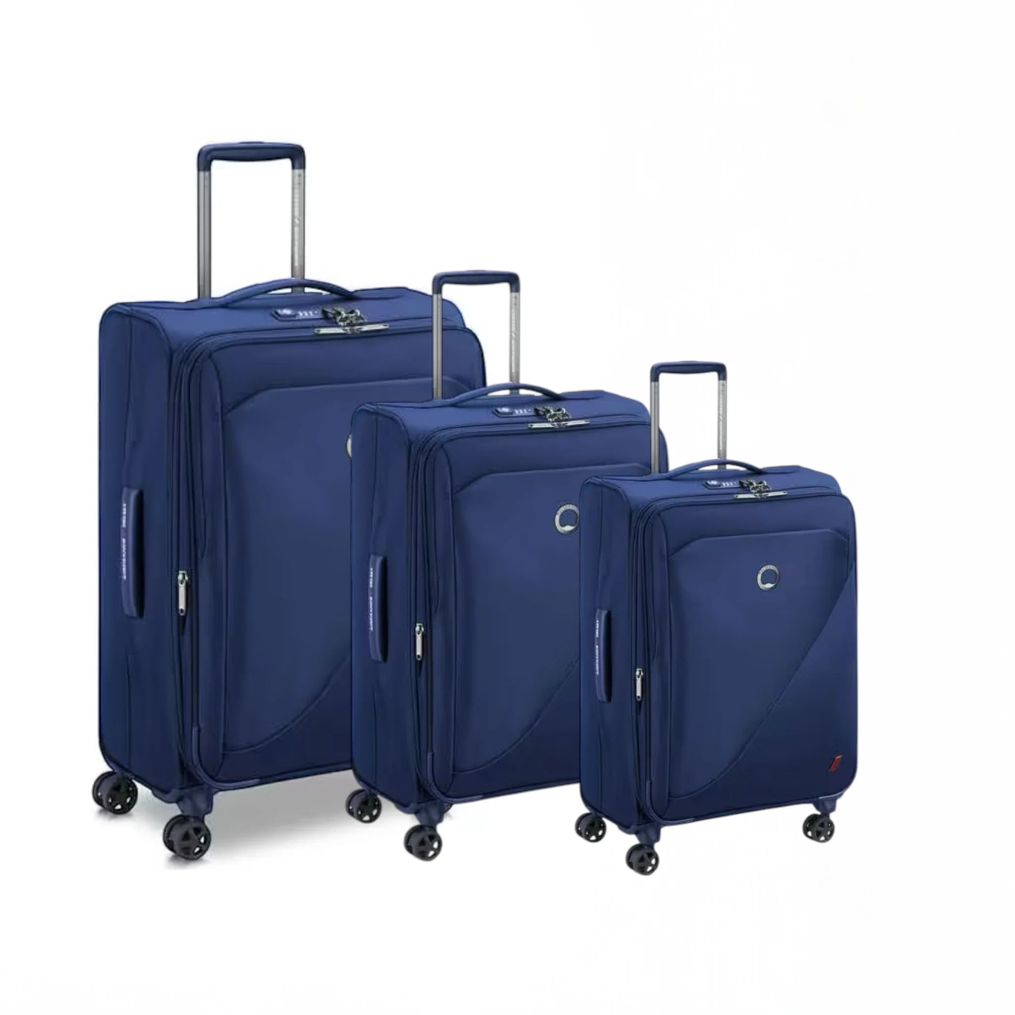 Delsey Paris New Destination set of 3 suitcases in Navy