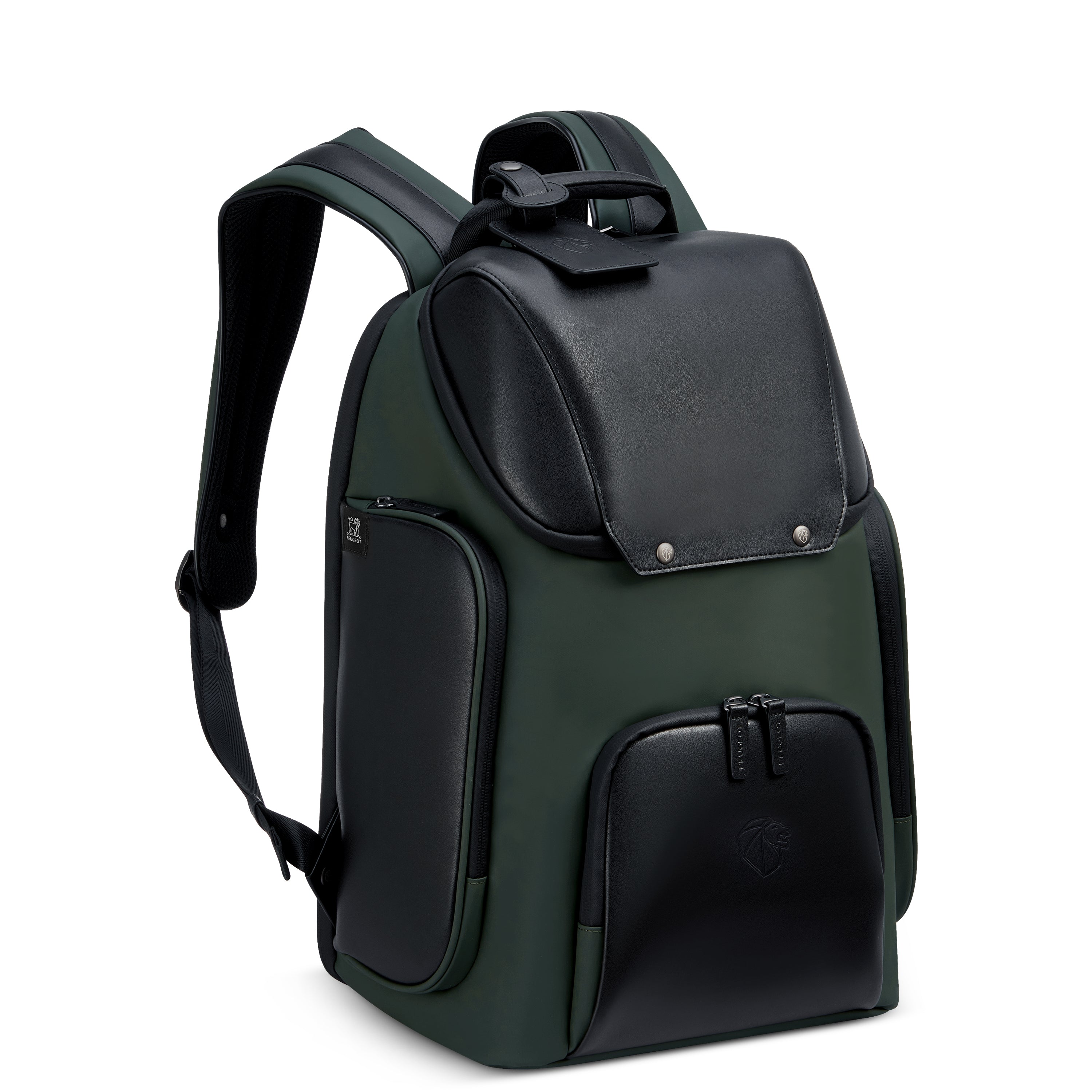 Peugeot Voyages 46cm Travel Laptop Backpack in Army