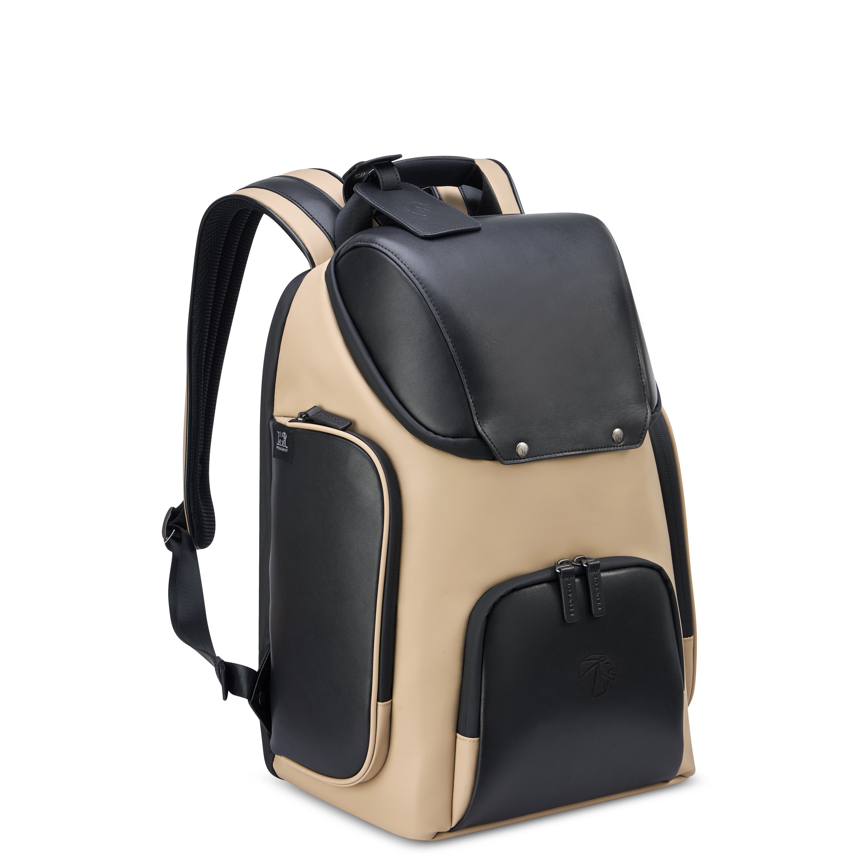 Peugeot Voyages 46cm Travel Laptop Backpack in Beige