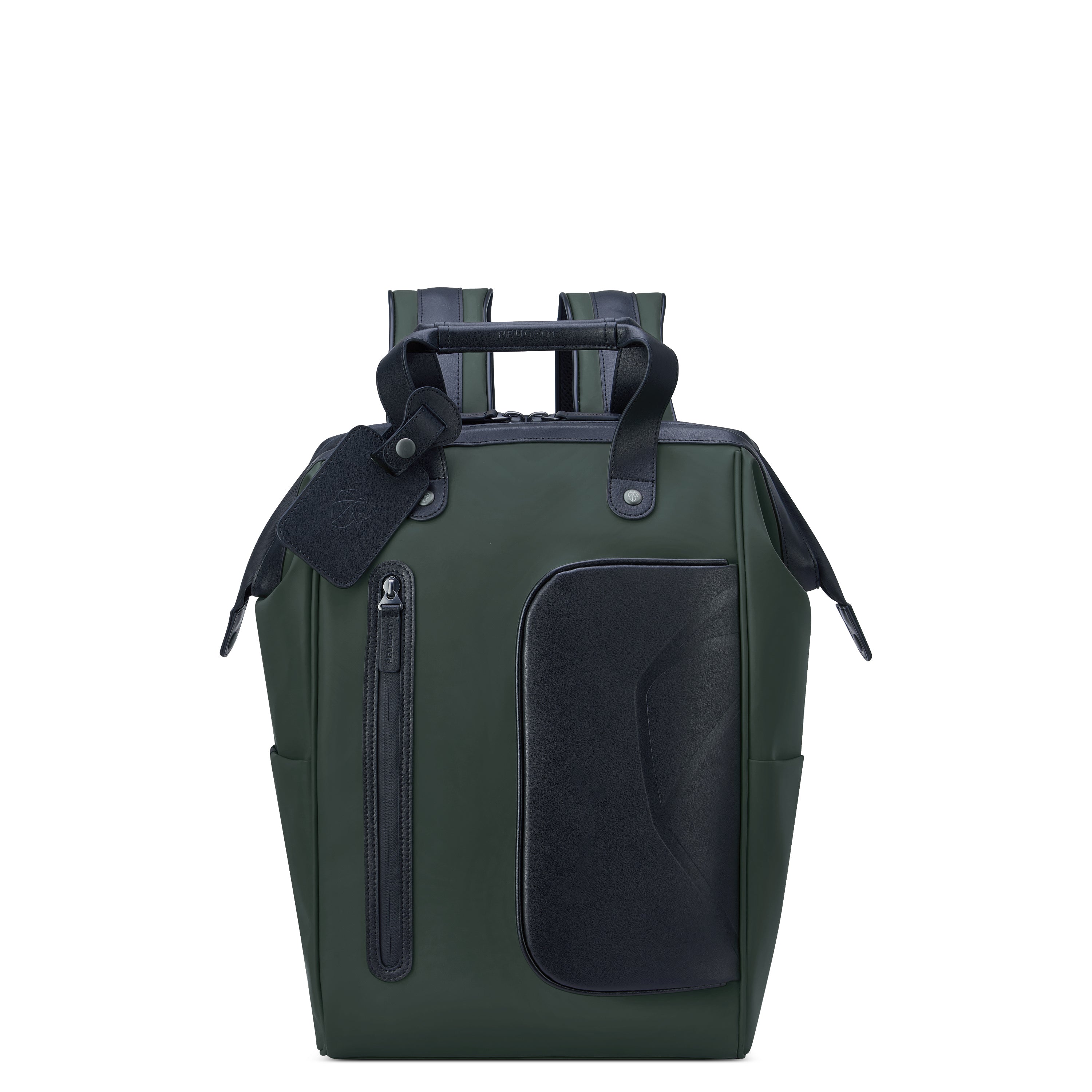 Peugeot Voyages Totepack 41cm Travel Backpack & Tote Bag in Army
