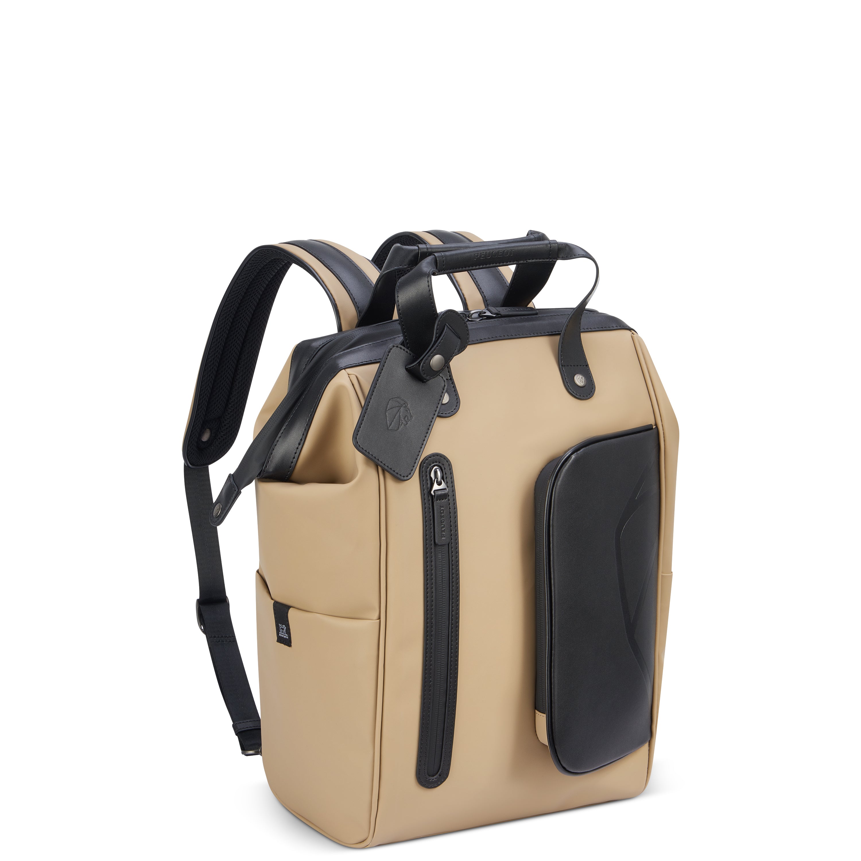 Peugeot Voyages Totepack 41cm Travel Backpack & Tote Bag in Beige